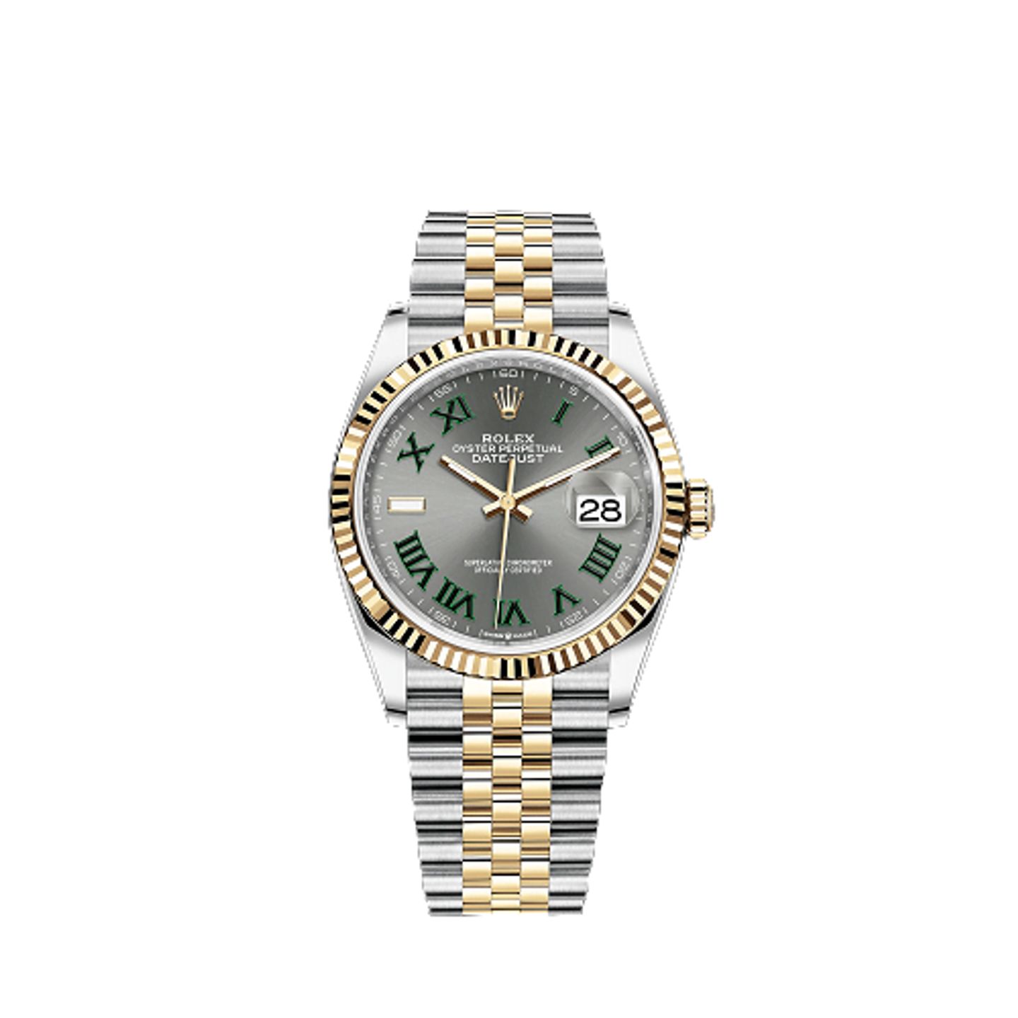 Rolex Datejust 36 126233 (2023) - Grey dial 36 mm Gold/Steel case (1/1)