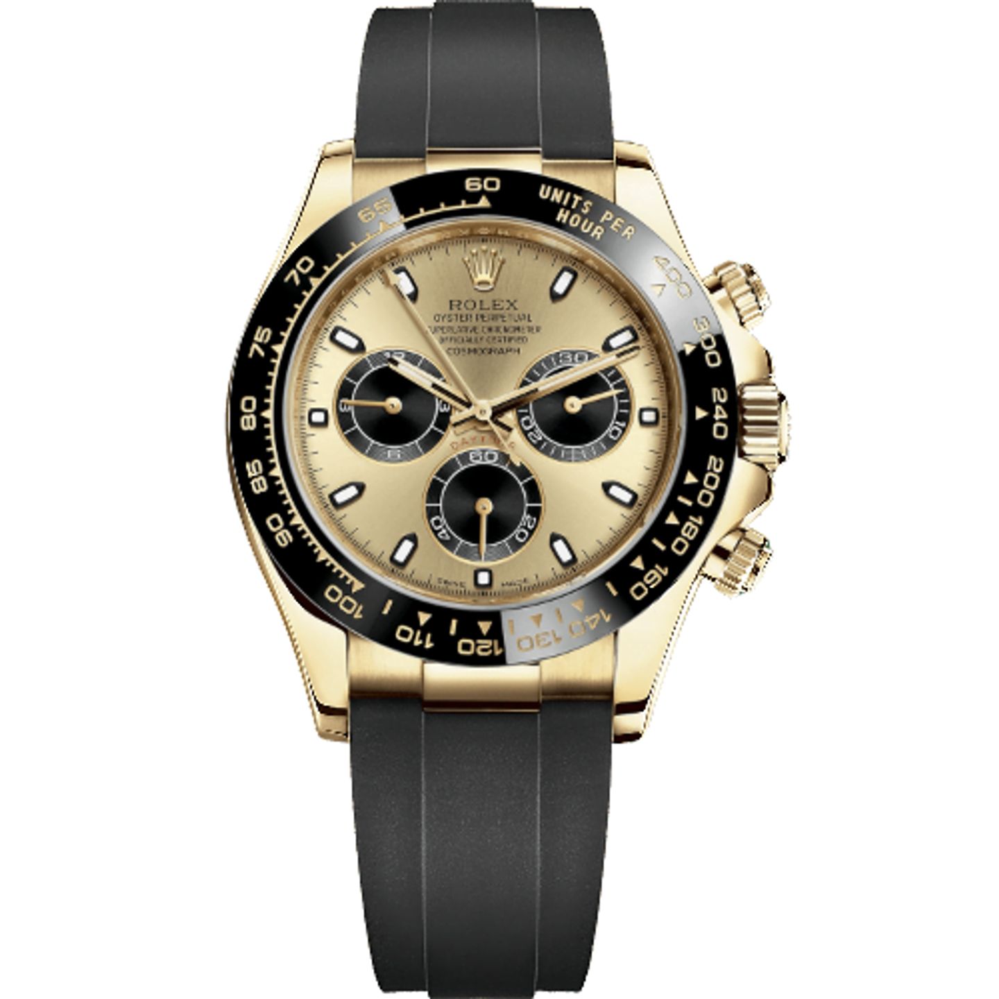 Rolex Daytona 116518LN (2021) - Champagne dial 40 mm Yellow Gold case (1/8)