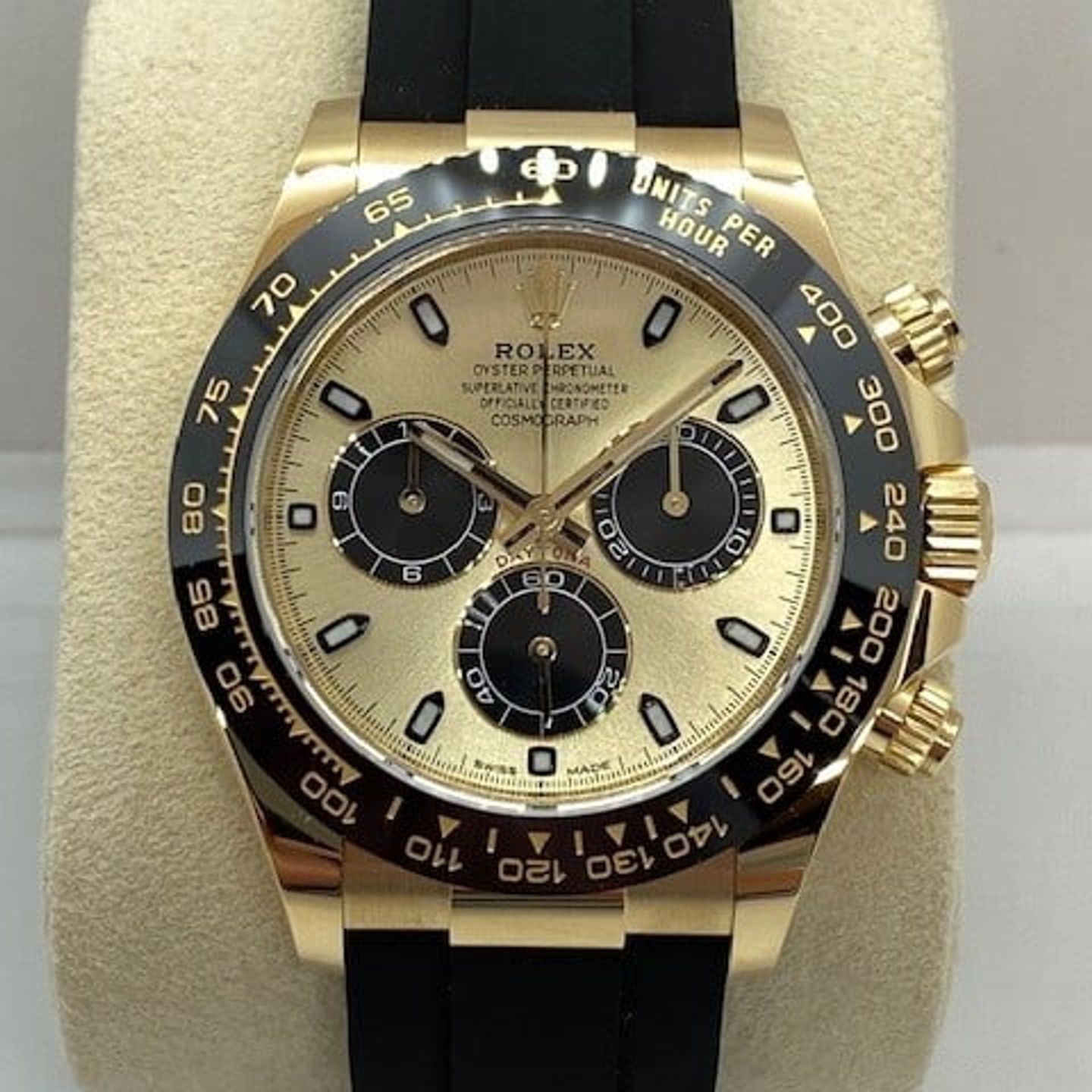 Rolex Daytona 116518LN (2021) - Champagne dial 40 mm Yellow Gold case (3/8)