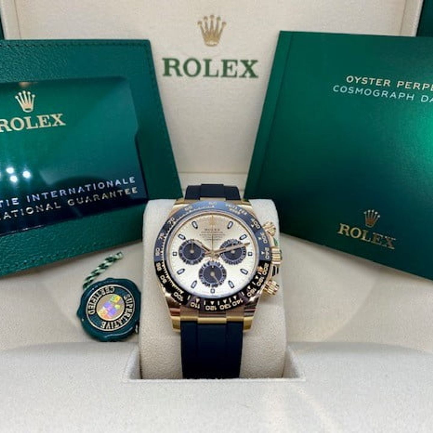 Rolex Daytona 116518LN (2021) - Champagne dial 40 mm Yellow Gold case (8/8)
