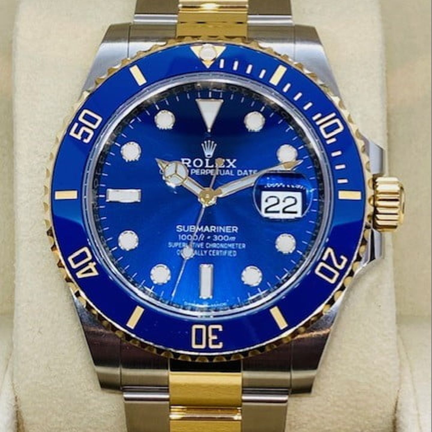 Rolex Submariner Date 126613LB (2022) - Blue dial 41 mm Gold/Steel case (5/5)