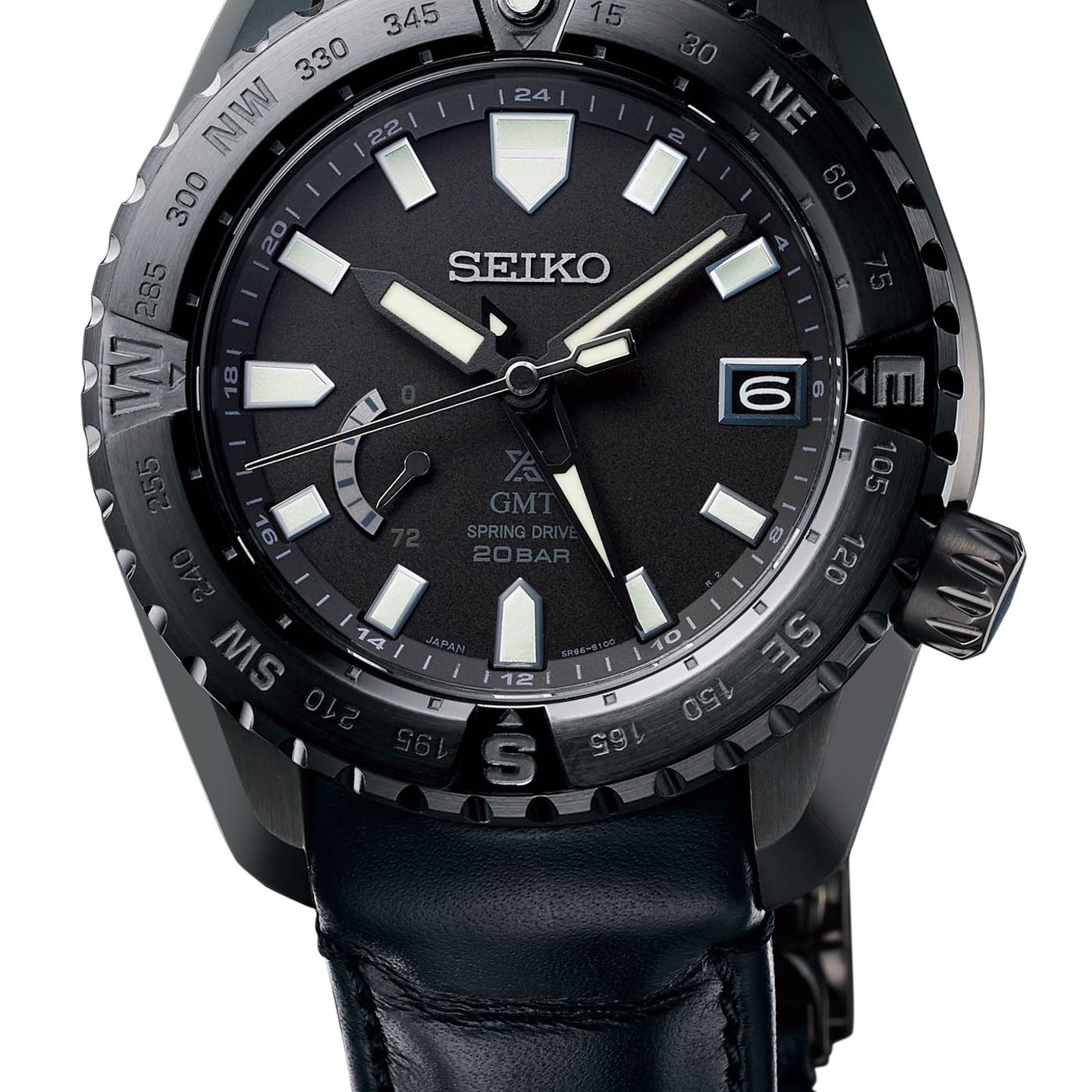 Seiko Prospex SNR027J1 (2022) - Zwart wijzerplaat 45mm Titanium (1/6)