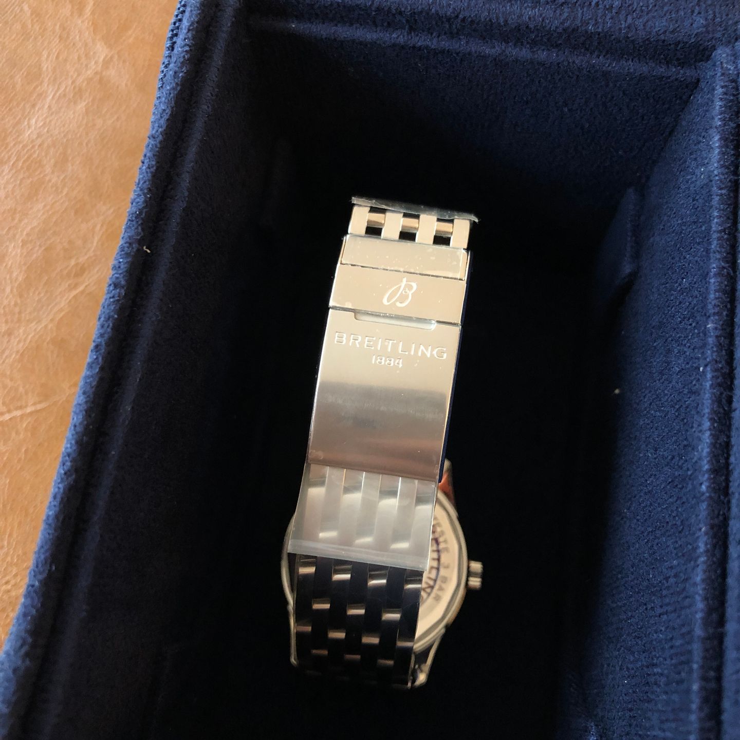 Breitling Navitimer U17325211G1A1 (2022) - Silver dial 38 mm Gold/Steel case (2/8)
