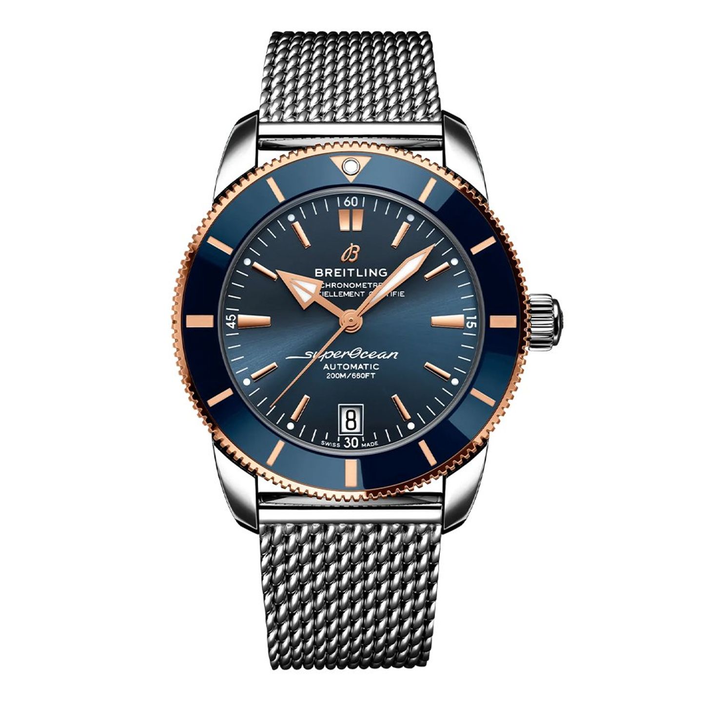 Breitling Superocean Heritage 42 UB2010161C1A1 (2022) - Blue dial 42 mm Gold/Steel case (1/1)