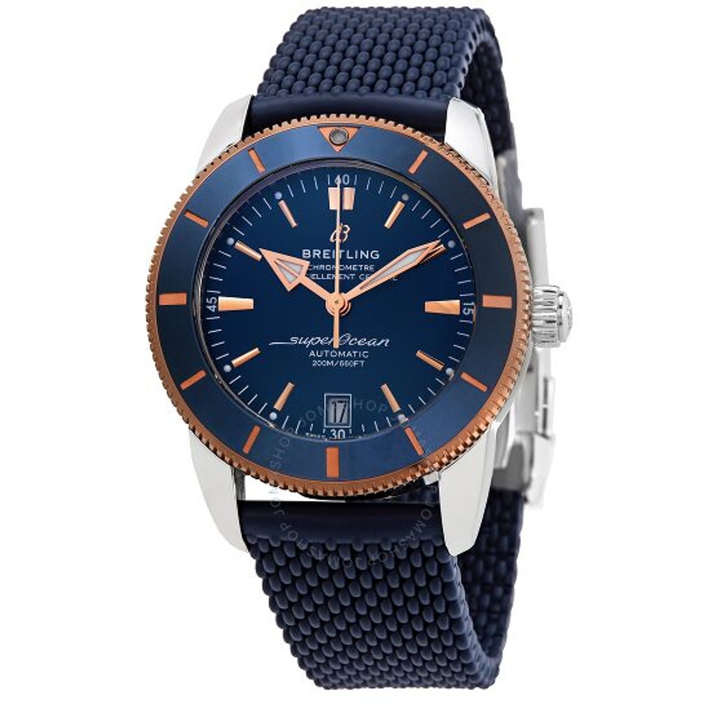 Breitling Superocean Heritage 42 UB2010161C1S1 (2022) - Blauw wijzerplaat 42mm Goud/Staal (1/8)