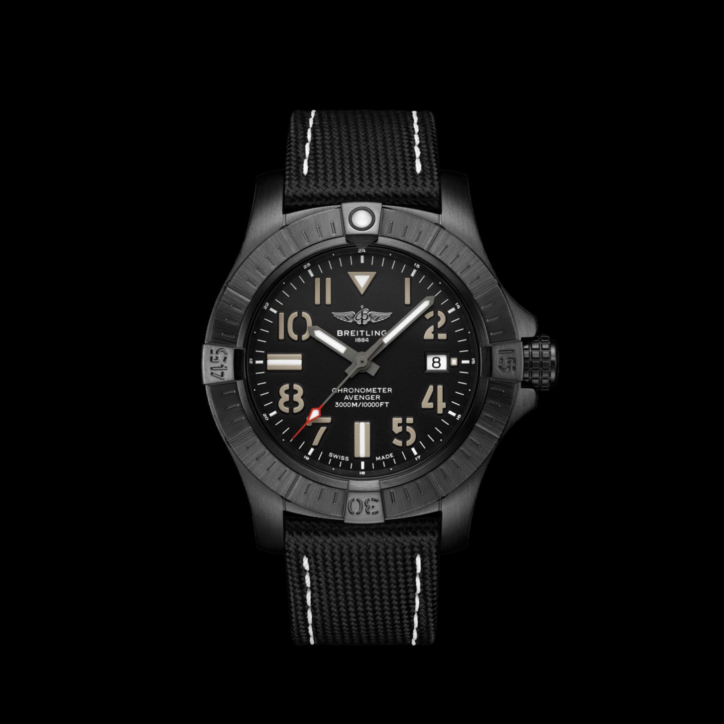Breitling Avenger V17319101B1X2 (2022) - Black dial 45 mm Titanium case (1/1)