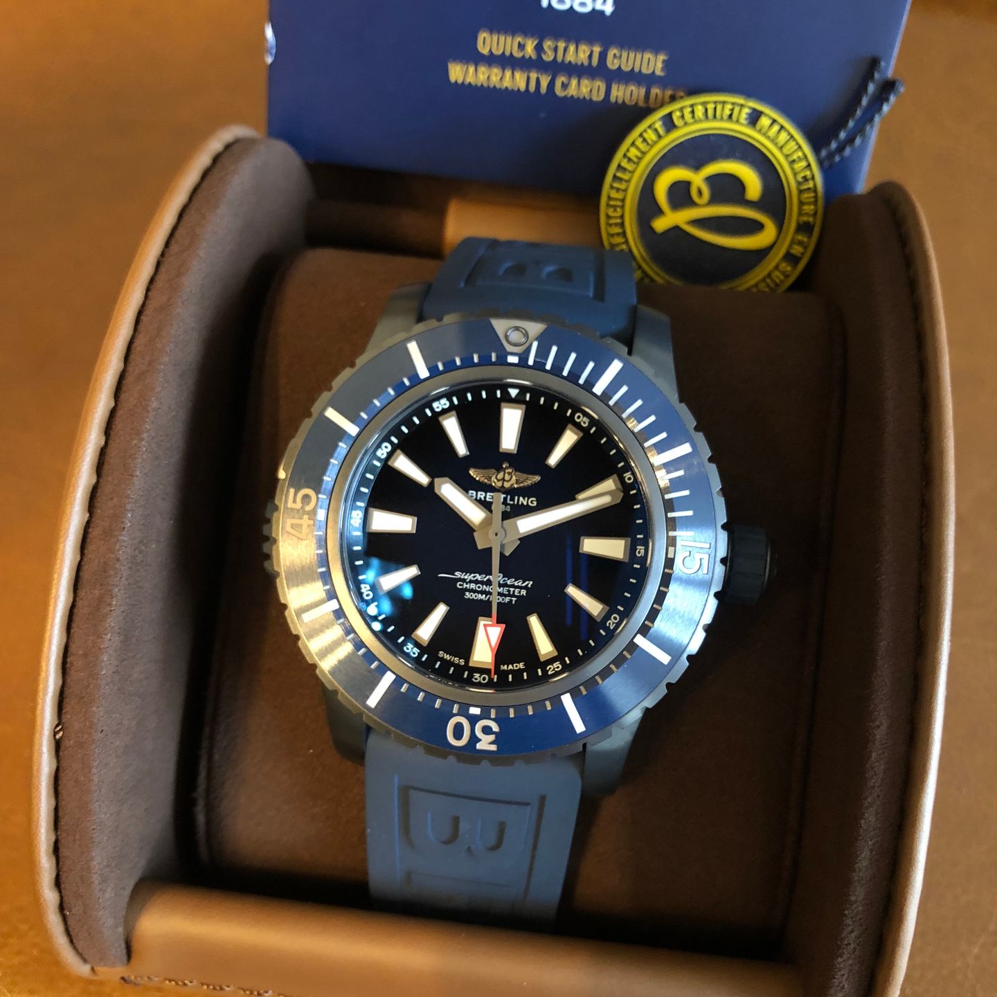 Breitling Superocean V17369161C1S1 (2022) - Blue dial 48 mm Titanium case (2/6)