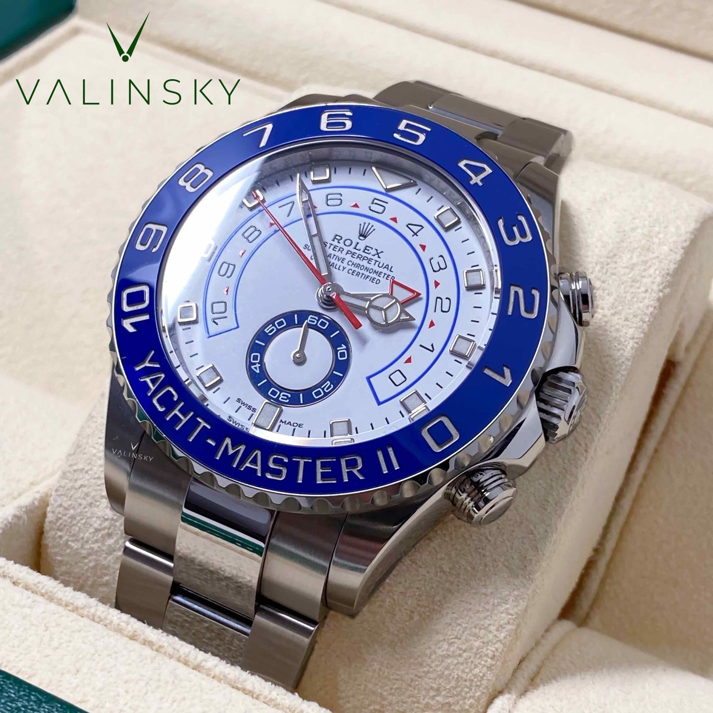 Rolex Yacht-Master II 116680 (2021) - White dial 44 mm Steel case (1/5)