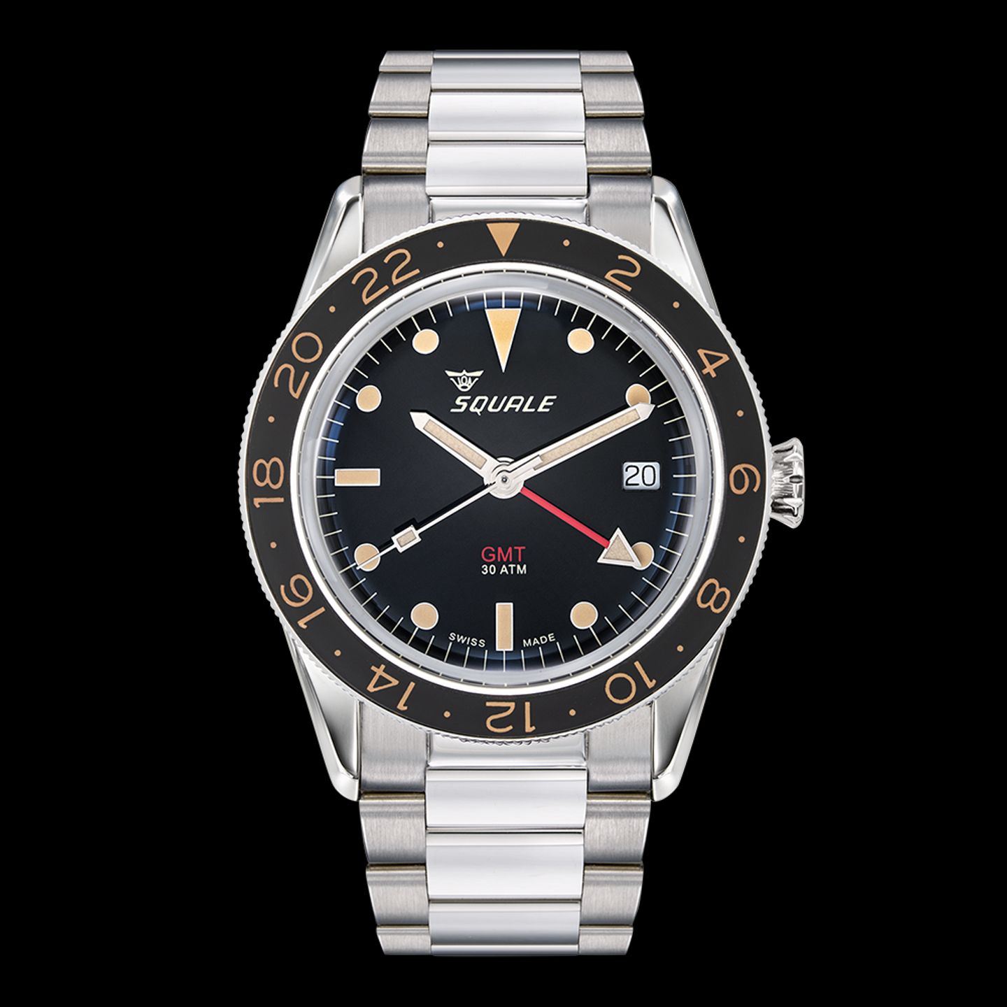 Squale Sub-39 SUB-39GMTV.BR22 (2023) - Zwart wijzerplaat 41mm Staal (2/5)