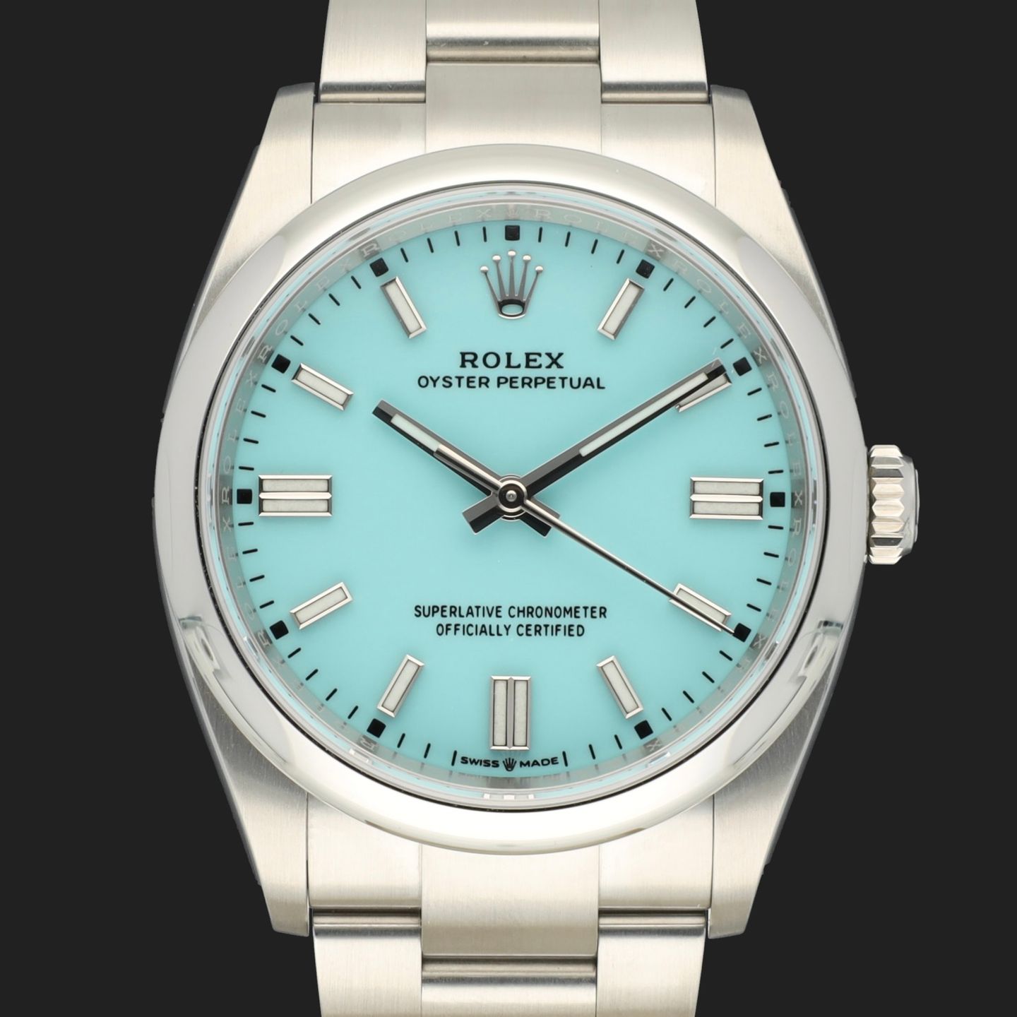 Rolex Oyster Perpetual 36 126000 (2023) - Turquoise dial 36 mm Steel case (3/8)