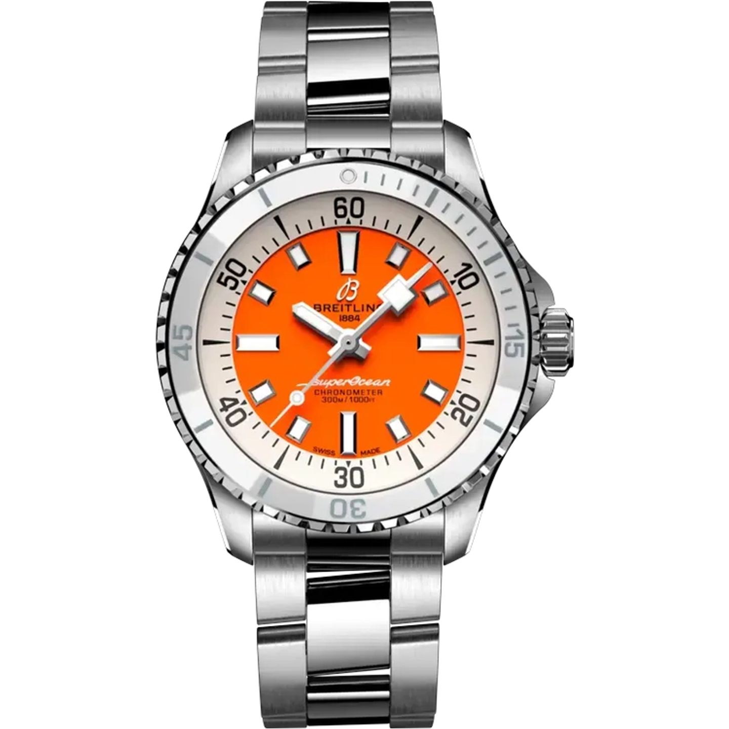 Breitling Superocean A17377211O1A1 (2022) - Orange dial 36 mm Steel case (1/1)