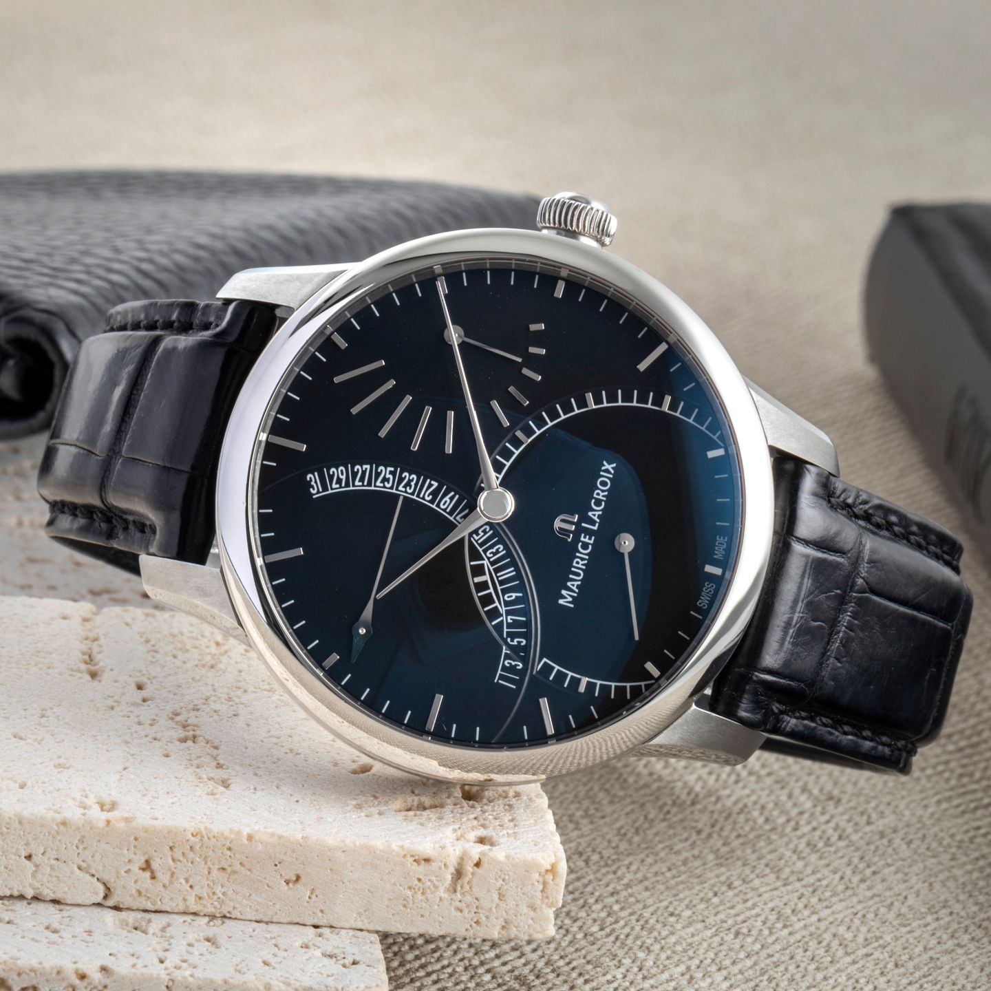 Maurice Lacroix Masterpiece MP6508 (Unknown (random serial)) - Silver dial 43 mm Steel case (2/8)