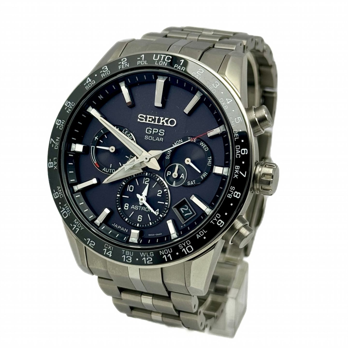 Seiko Astron SSH003J1 (2019) - Zwart wijzerplaat 43mm Titanium (1/10)