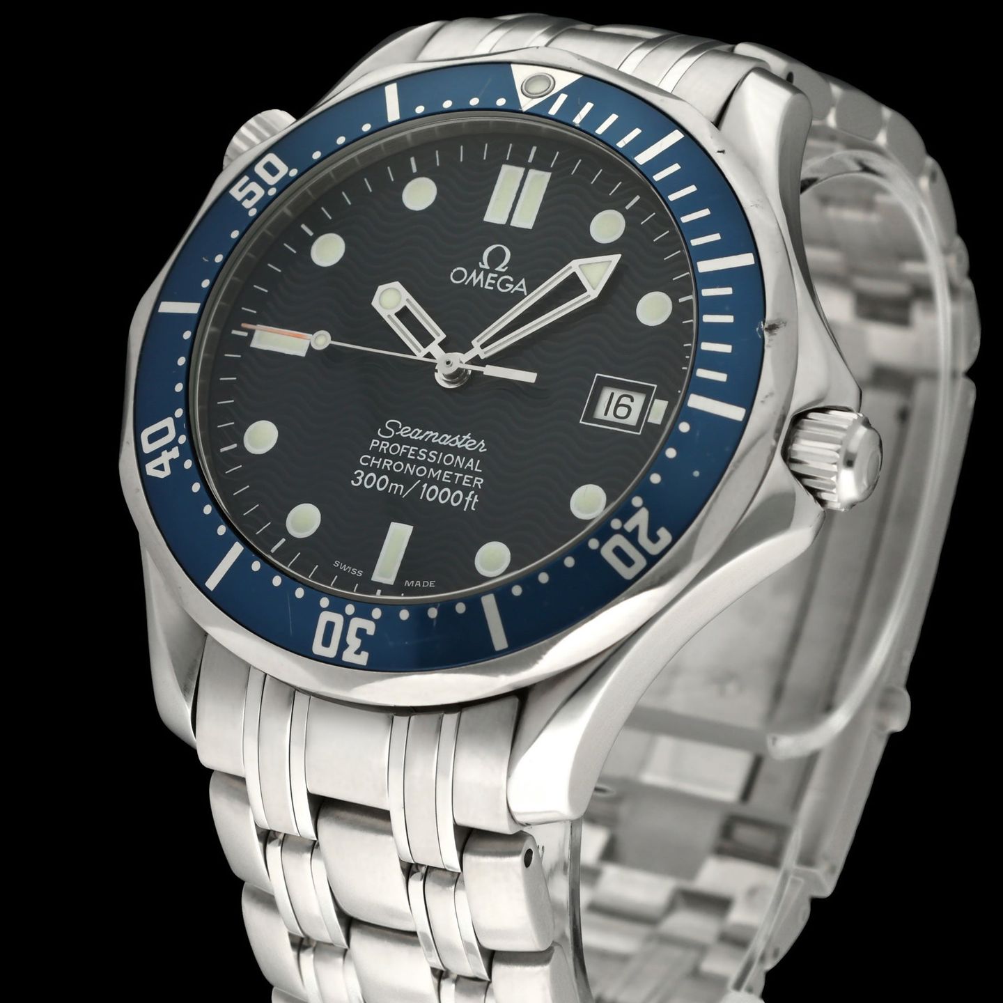 Omega Seamaster Diver 300 M 2531.80.00 (1999) - Blauw wijzerplaat 41mm Staal (7/8)