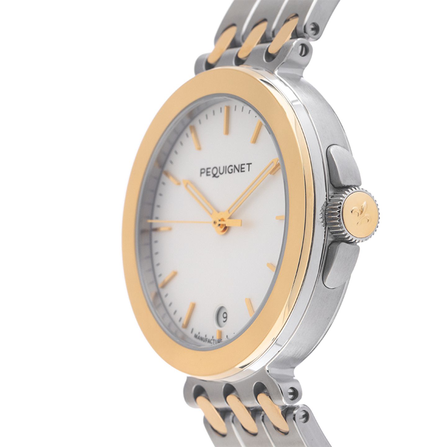 Pequignet Moorea 4241318  (Unknown (random serial)) - White dial Unknown Gold/Steel case (4/7)