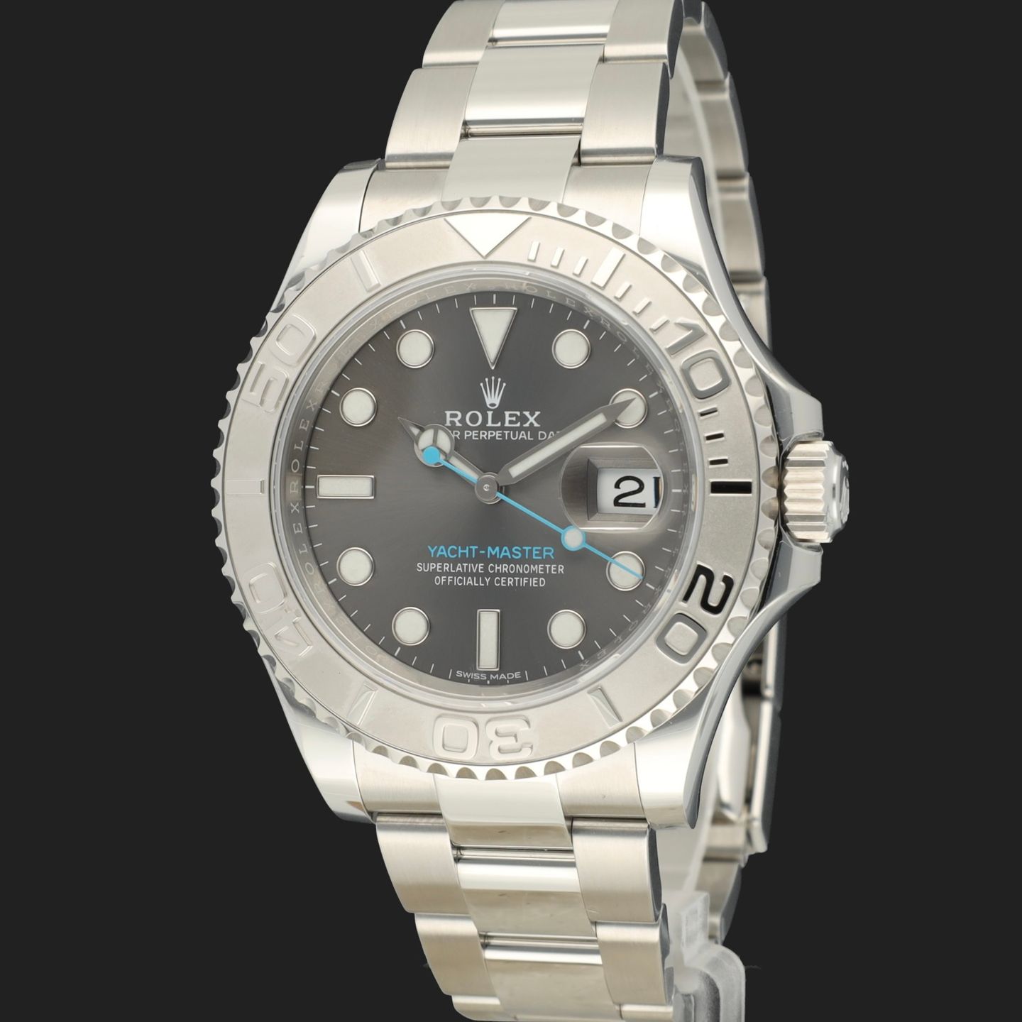 Rolex Yacht-Master 40 116622 (2018) - Grey dial 40 mm Steel case (1/8)