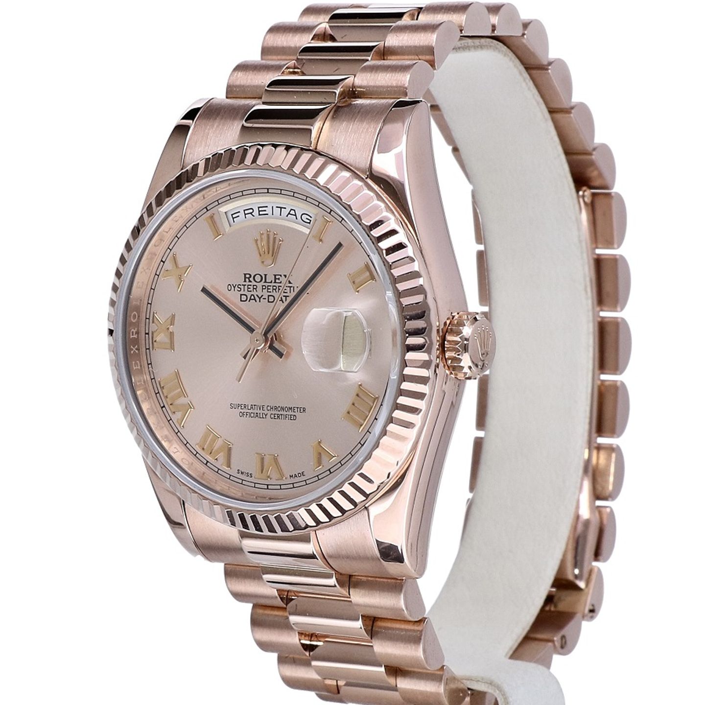 Rolex Day-Date 36 118235F (2019) - Pink dial 36 mm Rose Gold case (2/8)