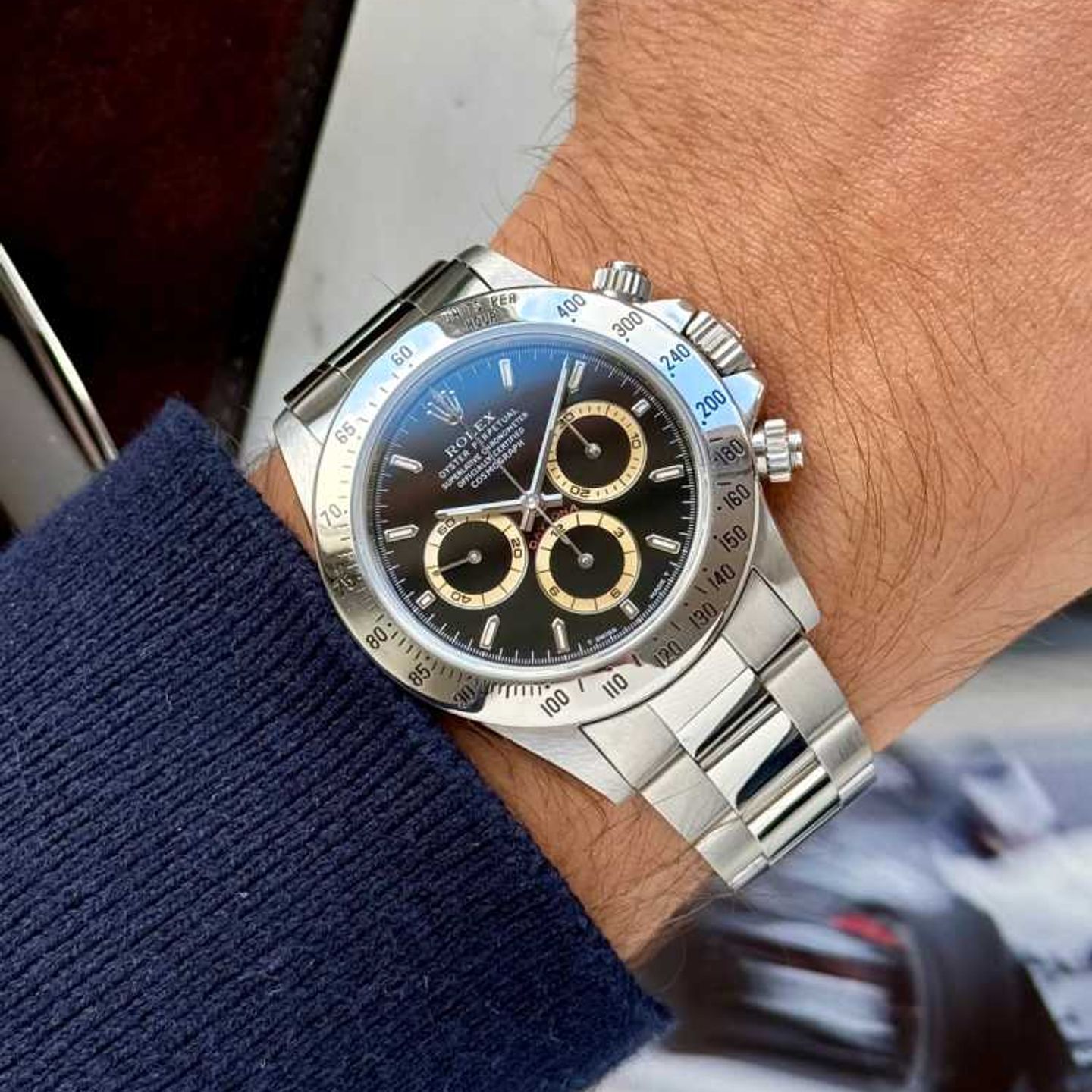 Rolex Daytona 16520 (1996) - Zwart wijzerplaat 40mm Staal (2/8)