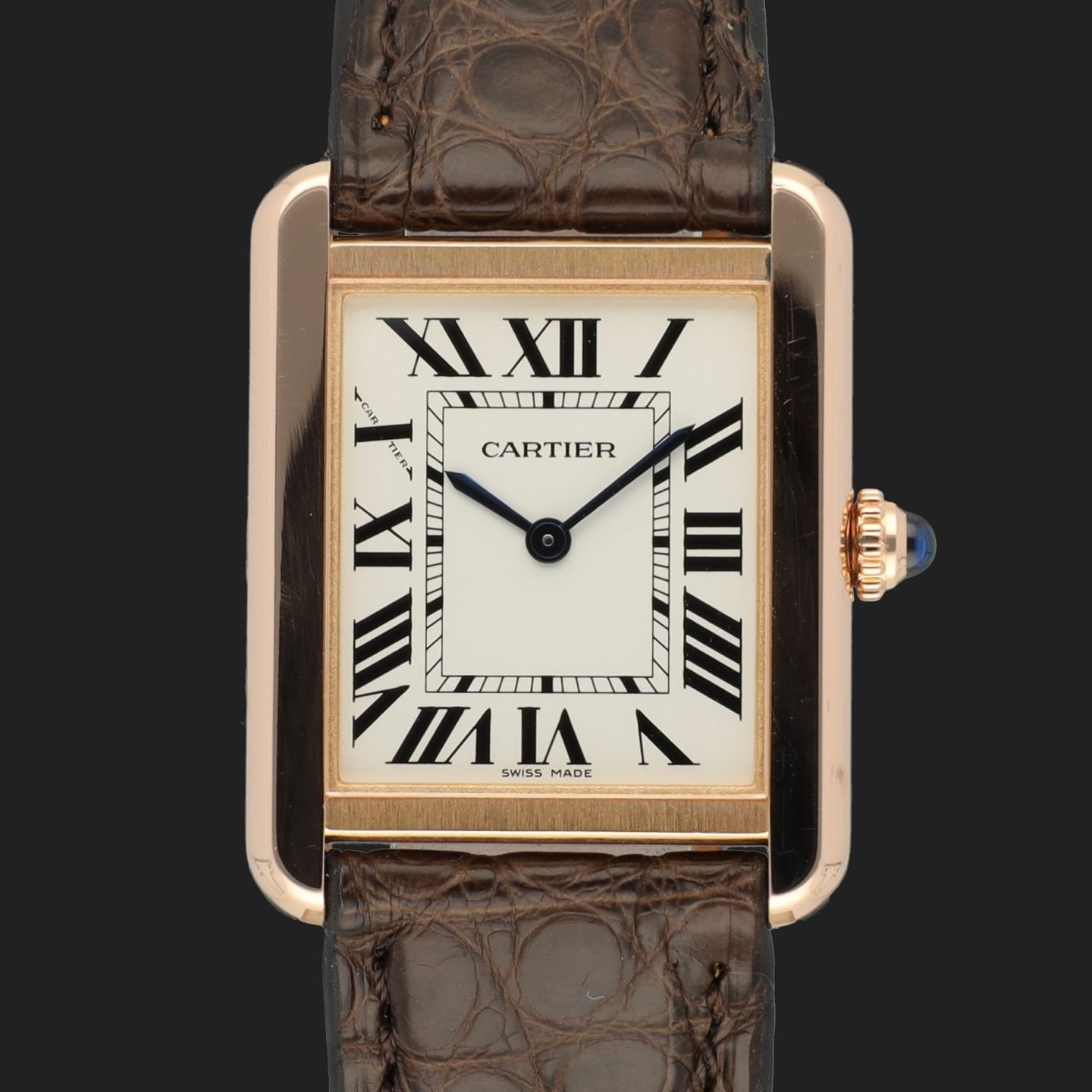 Cartier Tank Solo W5200024 (2021) - Silver dial 31 mm Rose Gold case (3/8)