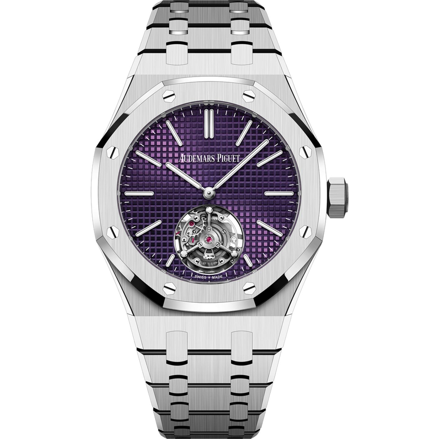Audemars Piguet Royal Oak Tourbillon 26660ST.OO.1356ST.01 (2025) - Purple dial 37 mm Steel case (1/1)