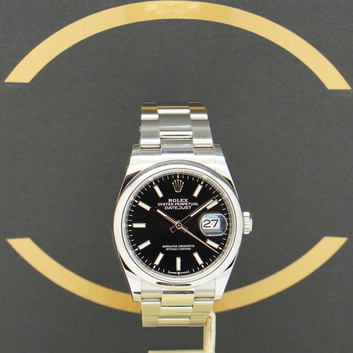 Rolex Datejust 36 126200 (2021) - Zwart wijzerplaat 36mm Staal (1/7)