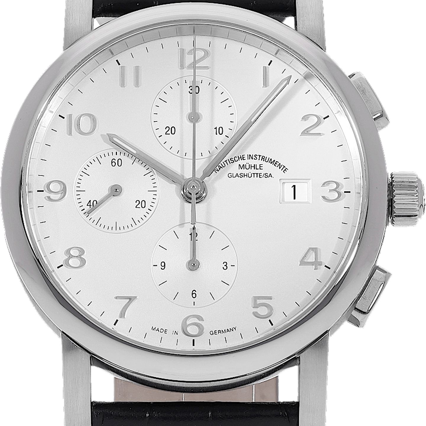 Mühle Glashütte Antaria M1-39-25-LB (2017) - Silver dial 39 mm Steel case (2/5)