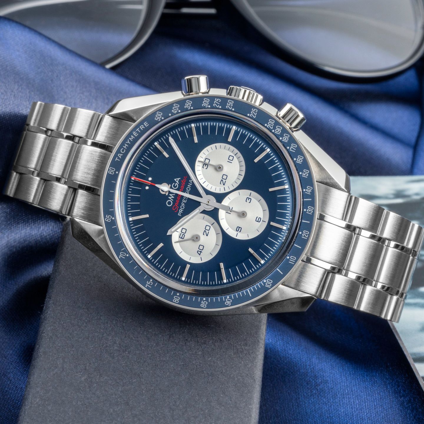 Omega Speedmaster Professional Moonwatch 522.30.42.30.03.001 (2019) - Blauw wijzerplaat 42mm Staal (2/8)