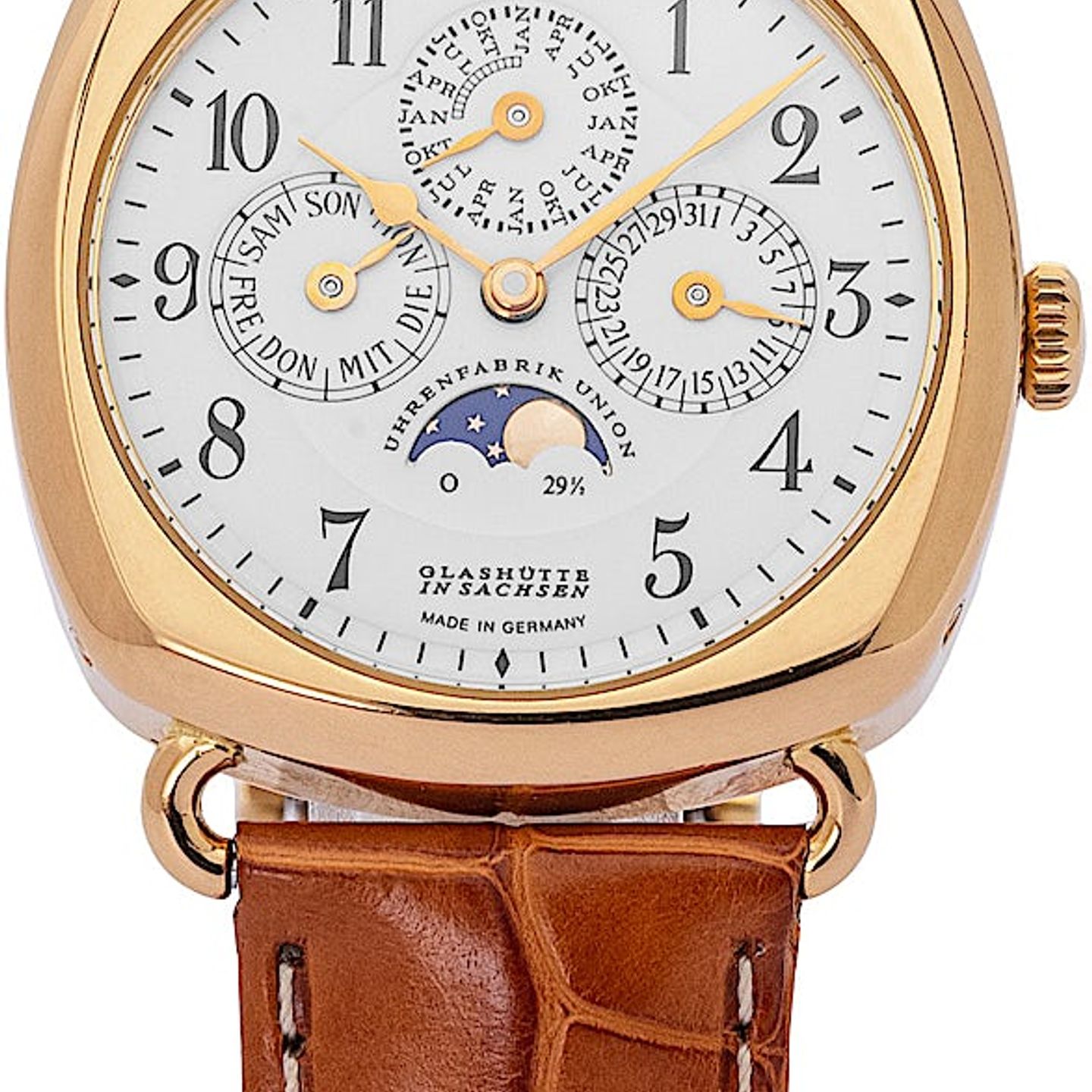 Union Glashütte Unknown 26-32-09-05-10 (2000) - Black dial 40 mm Steel case (2/4)