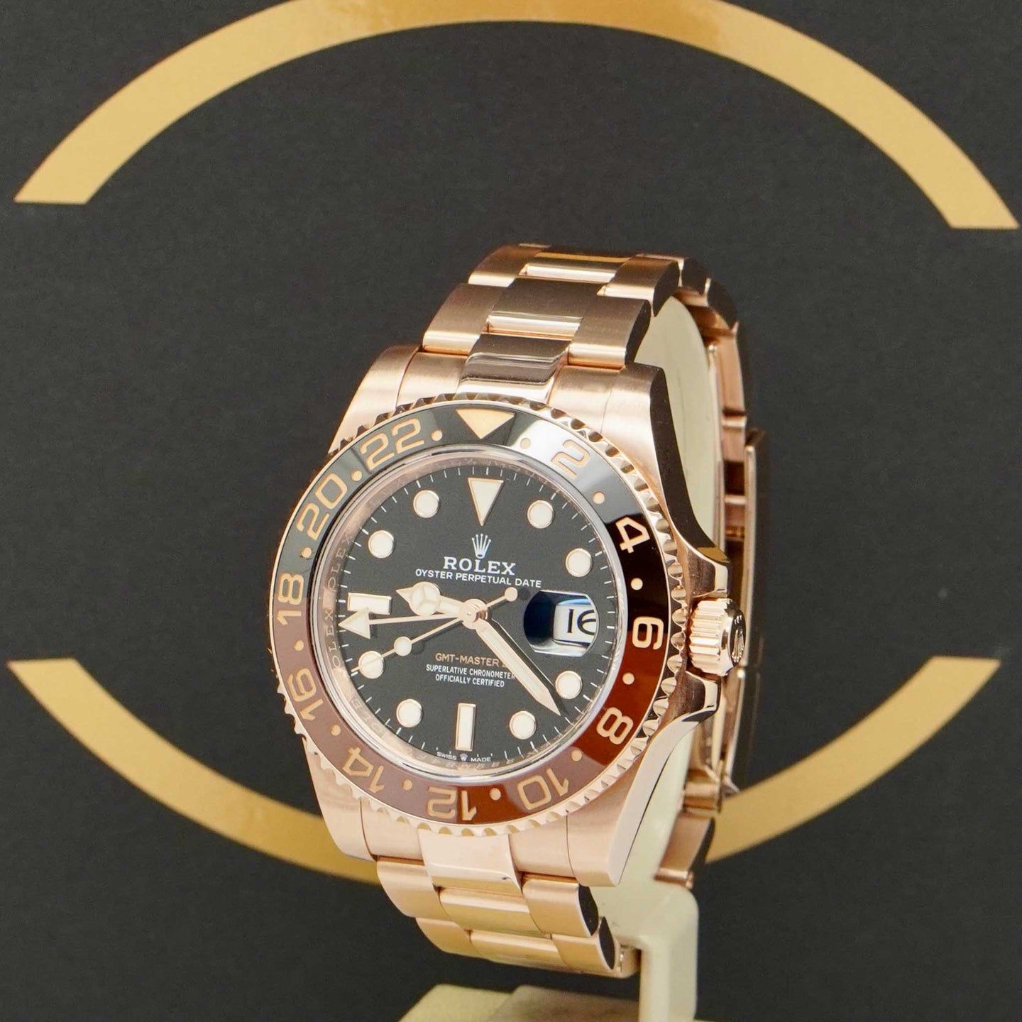 Rolex GMT-Master II 126715CHNR (2022) - Black dial 40 mm Rose Gold case (3/7)