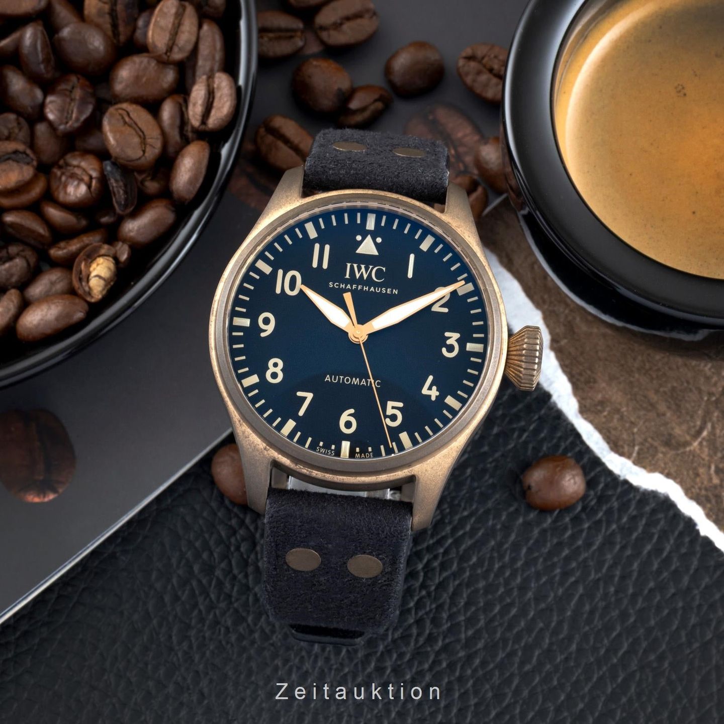 IWC Big Pilot IW329703 (Unknown (random serial)) - Black dial 43 mm Bronze case (3/8)