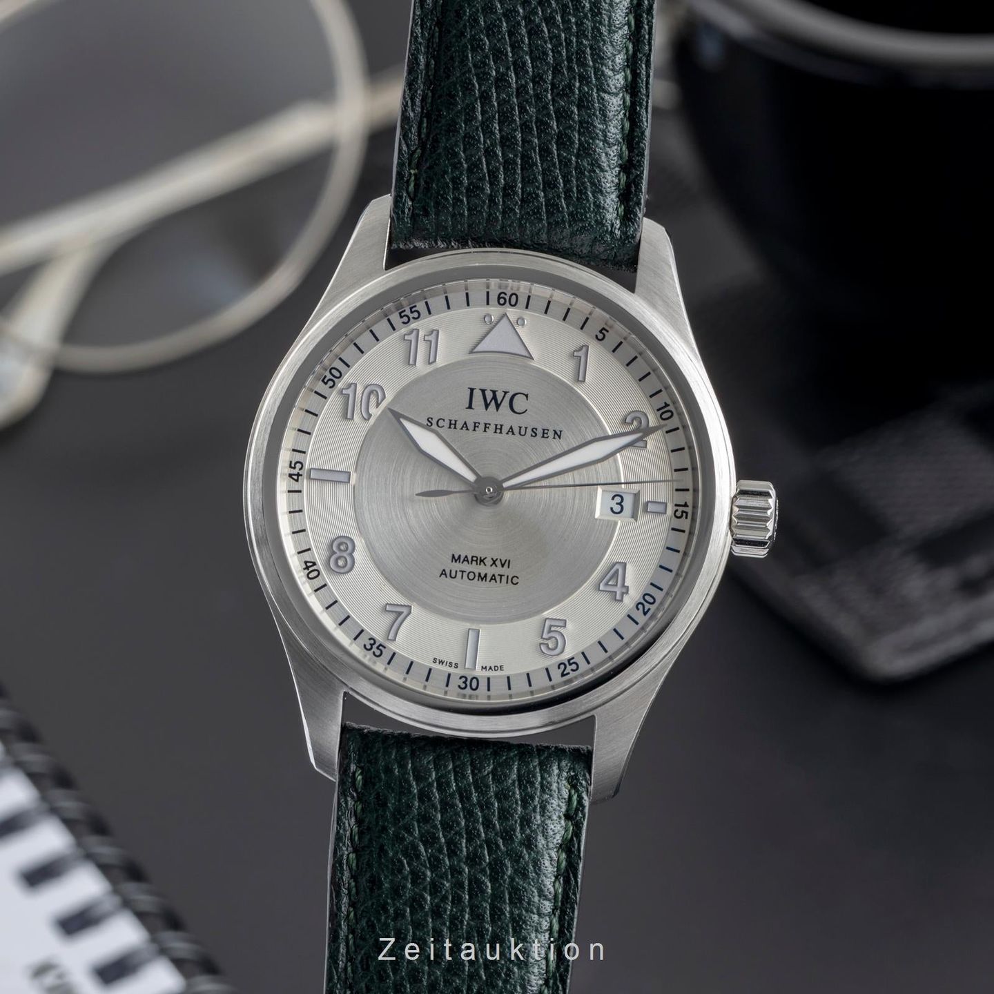 IWC Pilot Mark IW325502 (2009) - Zilver wijzerplaat 39mm Staal (1/8)