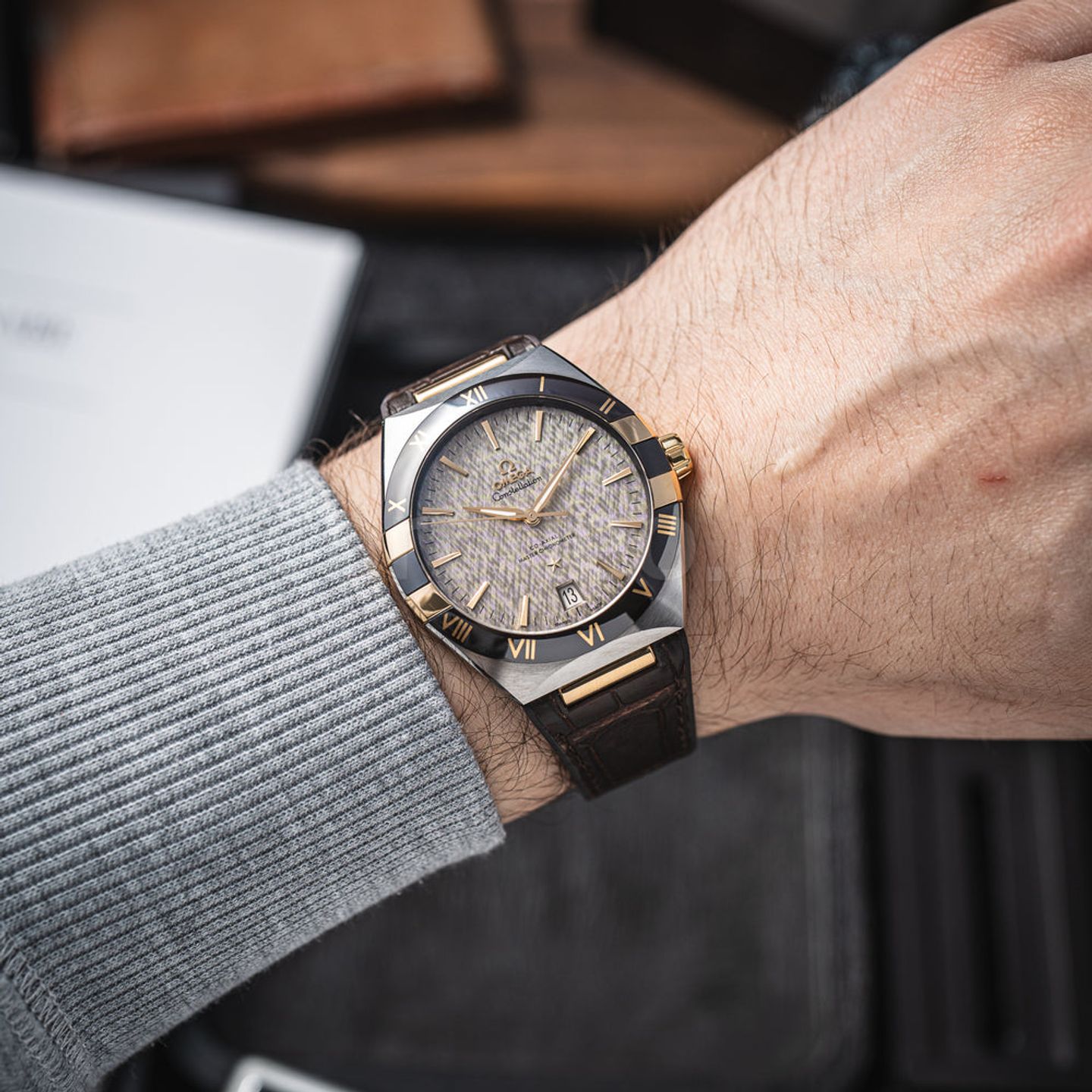 Omega Constellation 131.23.41.21.06.002 (2023) - Grey dial 41 mm Steel case (3/8)