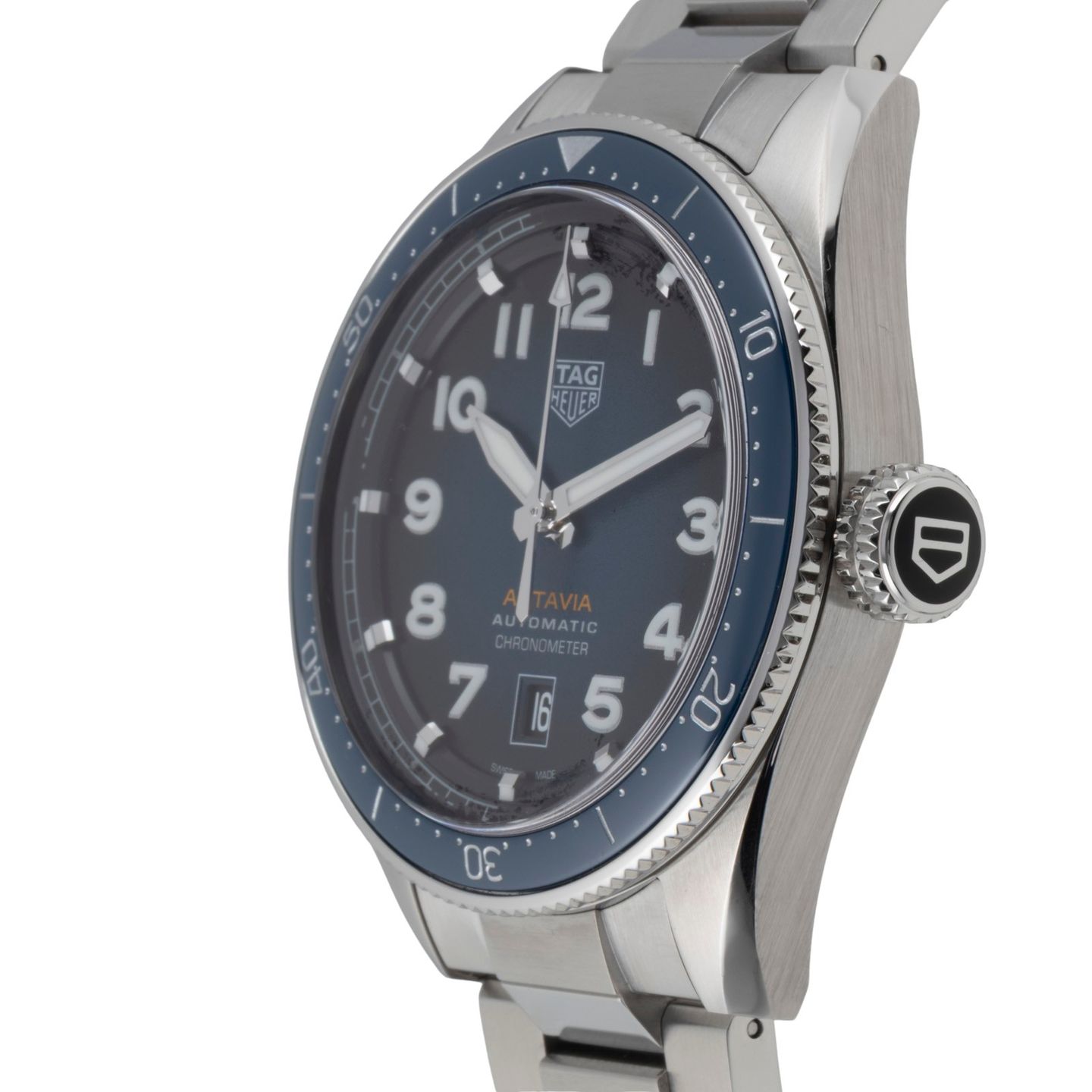 TAG Heuer Carrera Calibre HEUER 01 CAR201AA.BA0714 (Unknown (random serial)) - White dial 43 mm Steel case (6/8)