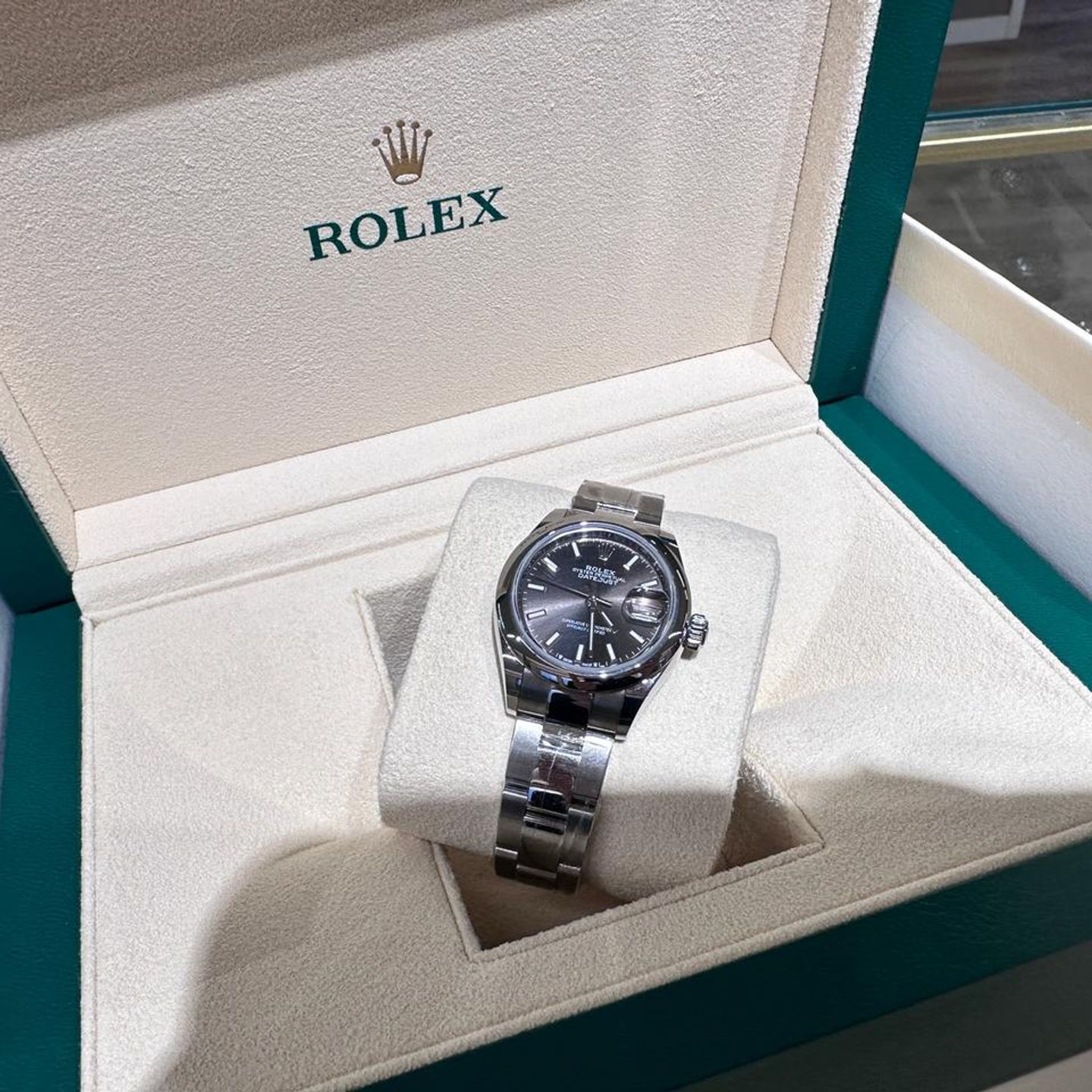 Rolex Lady-Datejust 279160 GREY INDEX OYS - (8/10)