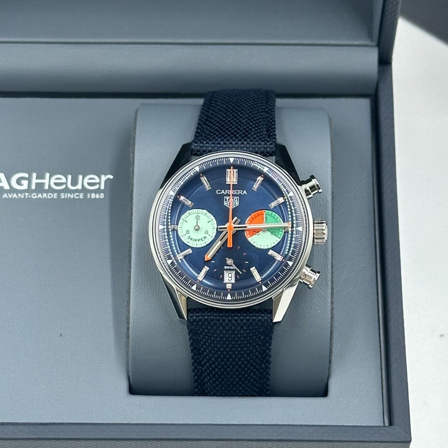 TAG Heuer Carrera CBS2213.FN6002 (2024) - Blauw wijzerplaat 39mm Staal (5/8)