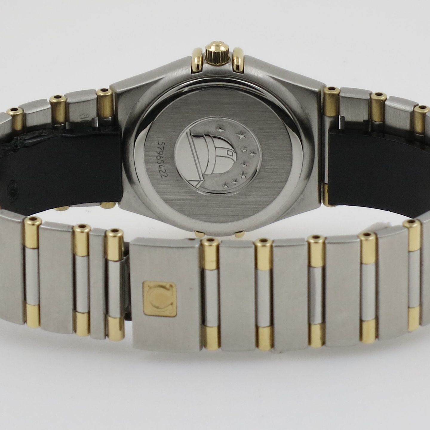 Omega Constellation 13721000 (2004) - Gold dial 26 mm Gold/Steel case (3/4)