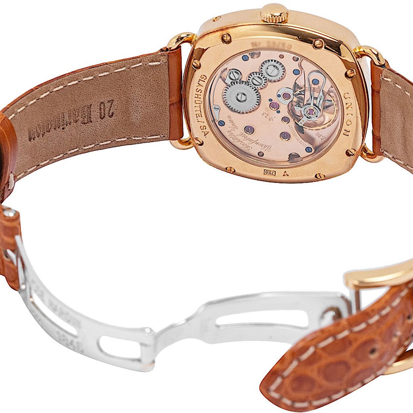 Union Glashütte Unknown 26-32-09-05-10 (2000) - Black dial 40 mm Steel case (4/4)