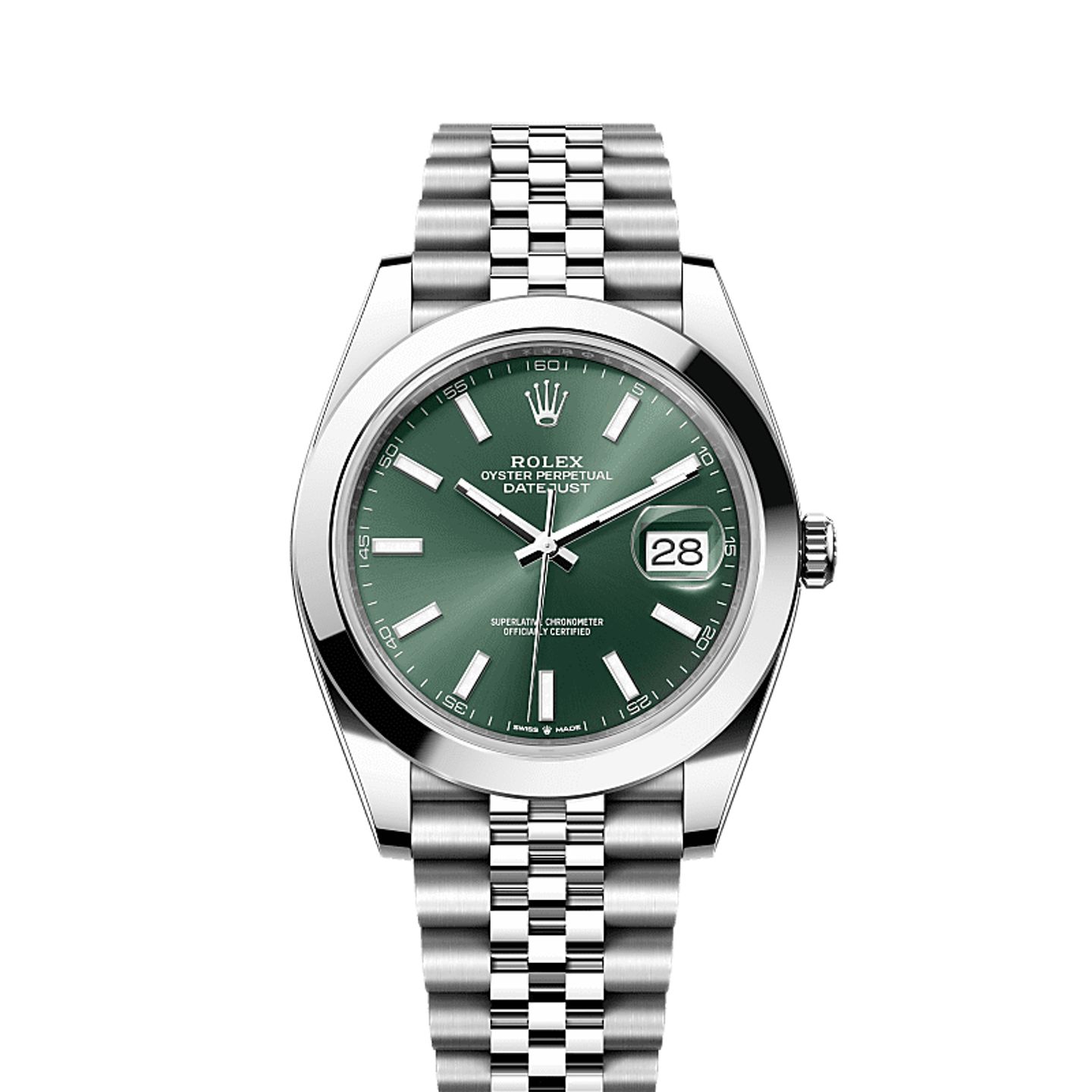 Rolex Datejust 41 126300 (2025) - Groen wijzerplaat 41mm Staal (1/1)