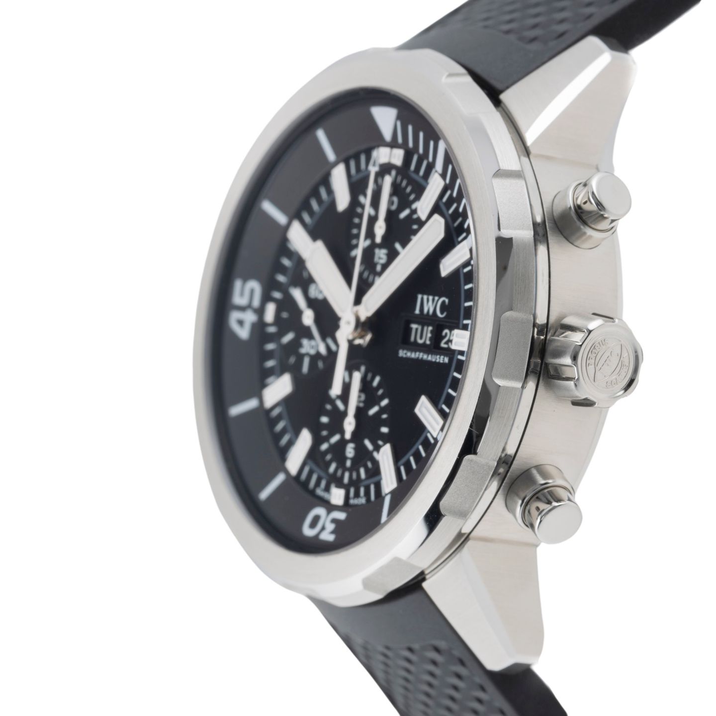 IWC Aquatimer Chronograph IW376803 (Onbekend (willekeurig serienummer)) - Zwart wijzerplaat 44mm Staal (6/8)