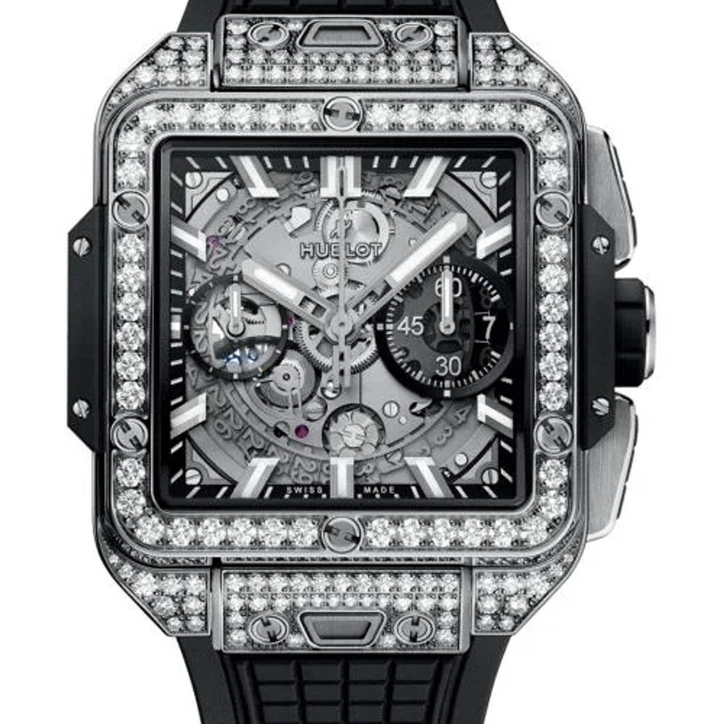 Hublot Square Bang 821.NX.0170.RX.1604 (2026) - Transparant wijzerplaat 42mm Titanium (1/1)