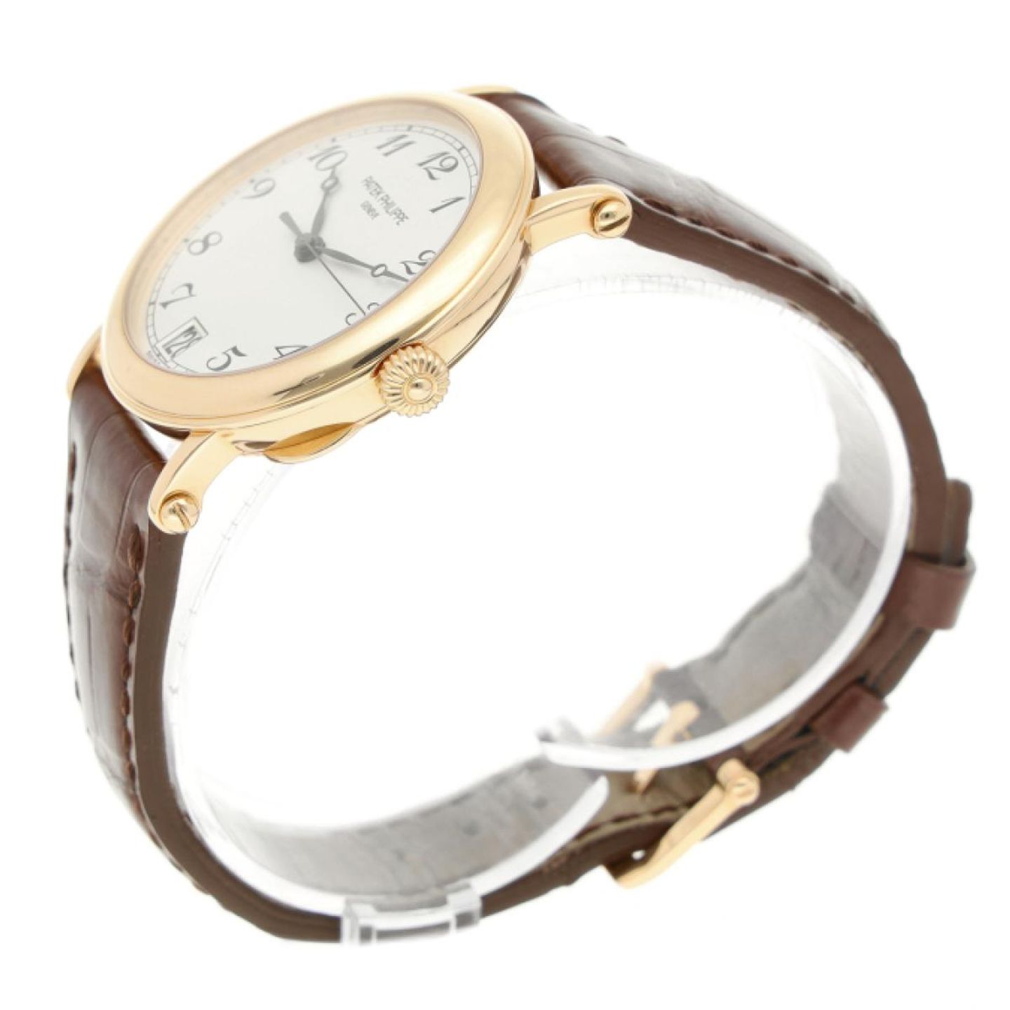 Patek Philippe Calatrava 5053R-001 (2003) - Champagne dial 35 mm Rose Gold case (4/8)