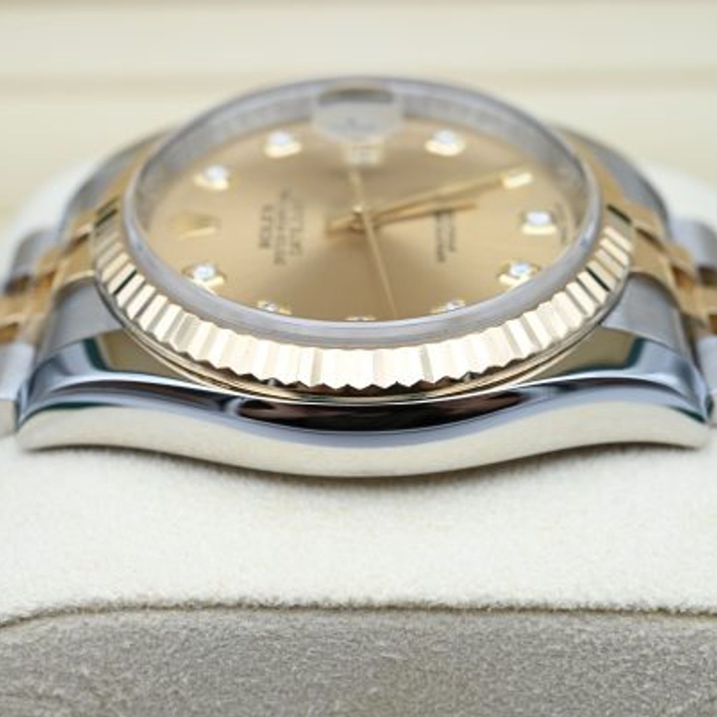 Rolex Datejust 36 116233 (2014) - Champagne dial 36 mm Gold/Steel case (5/8)