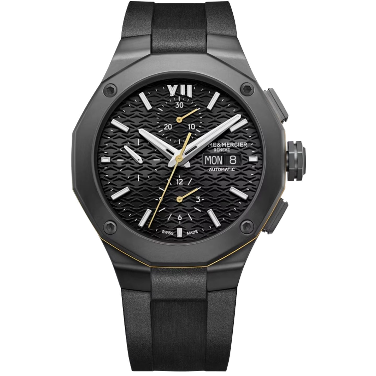 Baume & Mercier Riviera M0A10625 (2026) - Zwart wijzerplaat 43mm Staal (1/1)