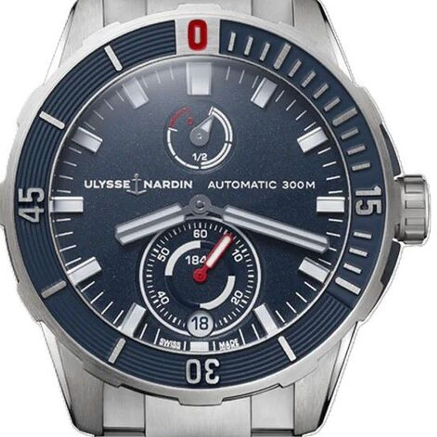Ulysse Nardin Marine 1183-170-7M/93 (2025) - Blue dial 45 mm Titanium case (1/1)
