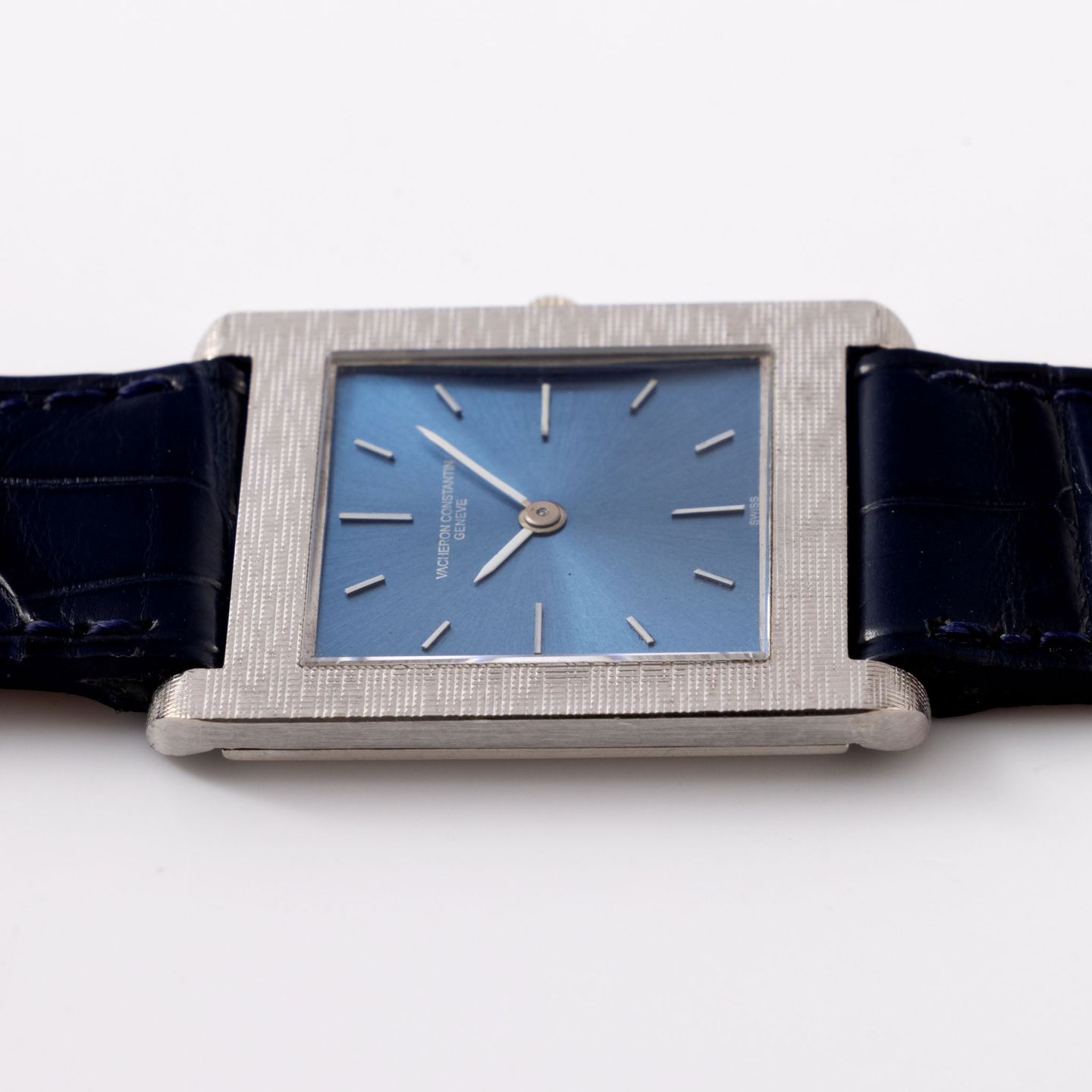 Vacheron Constantin Vintage 6840 (1960) - Blue dial 26 mm White Gold case (7/8)