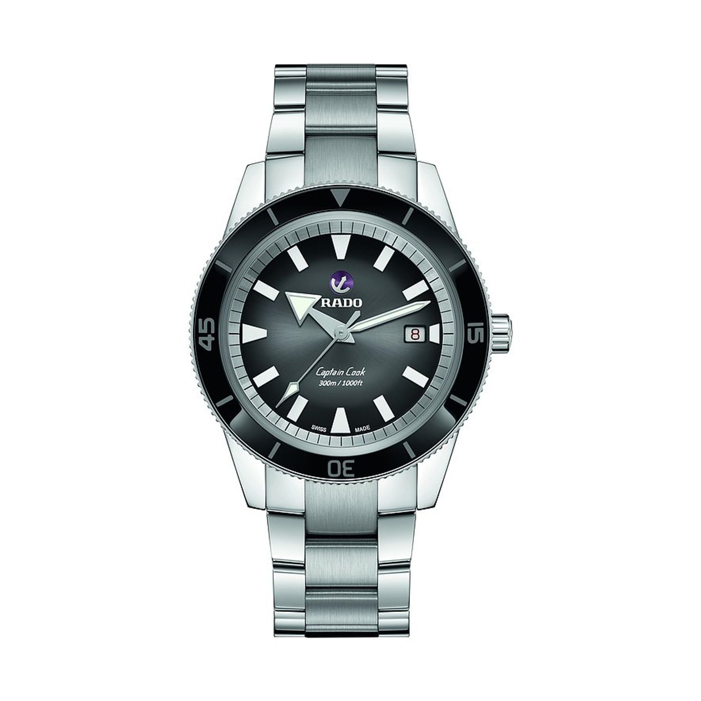 Rado HyperChrome Captain Cook R32105153 (2024) - Black dial 42 mm Steel case (1/2)