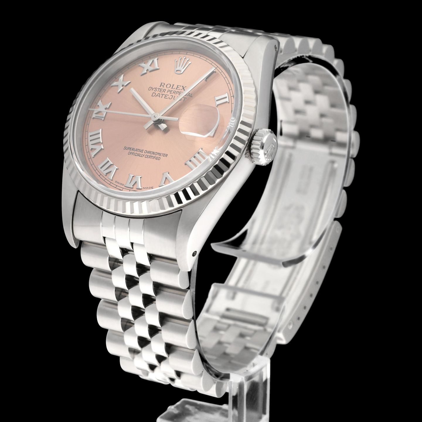 Rolex Datejust 36 16234 (1993) - Roze wijzerplaat 36mm Staal (5/8)
