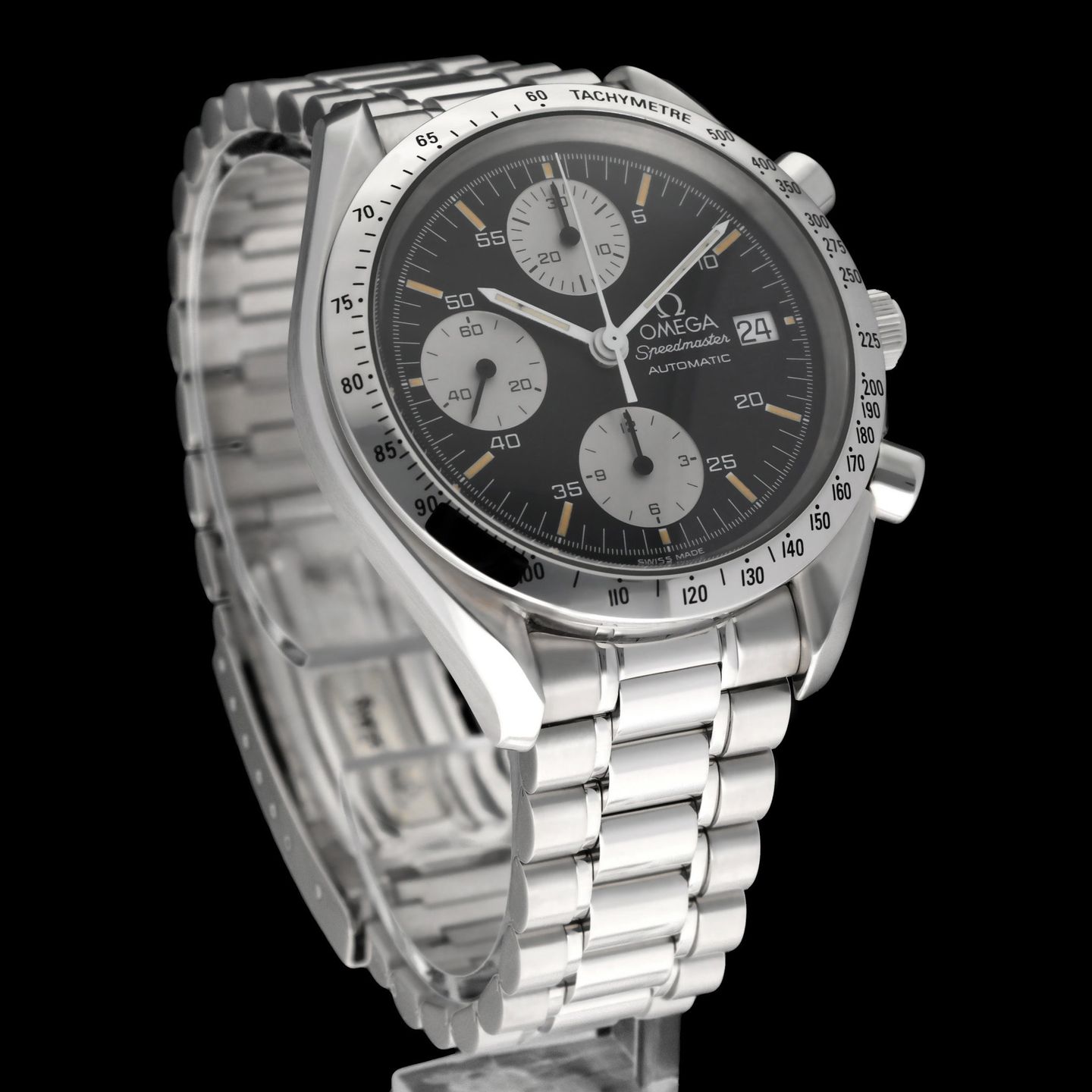 Omega Speedmaster Date 3511.50.00 (1996) - Black dial 39 mm Steel case (5/8)