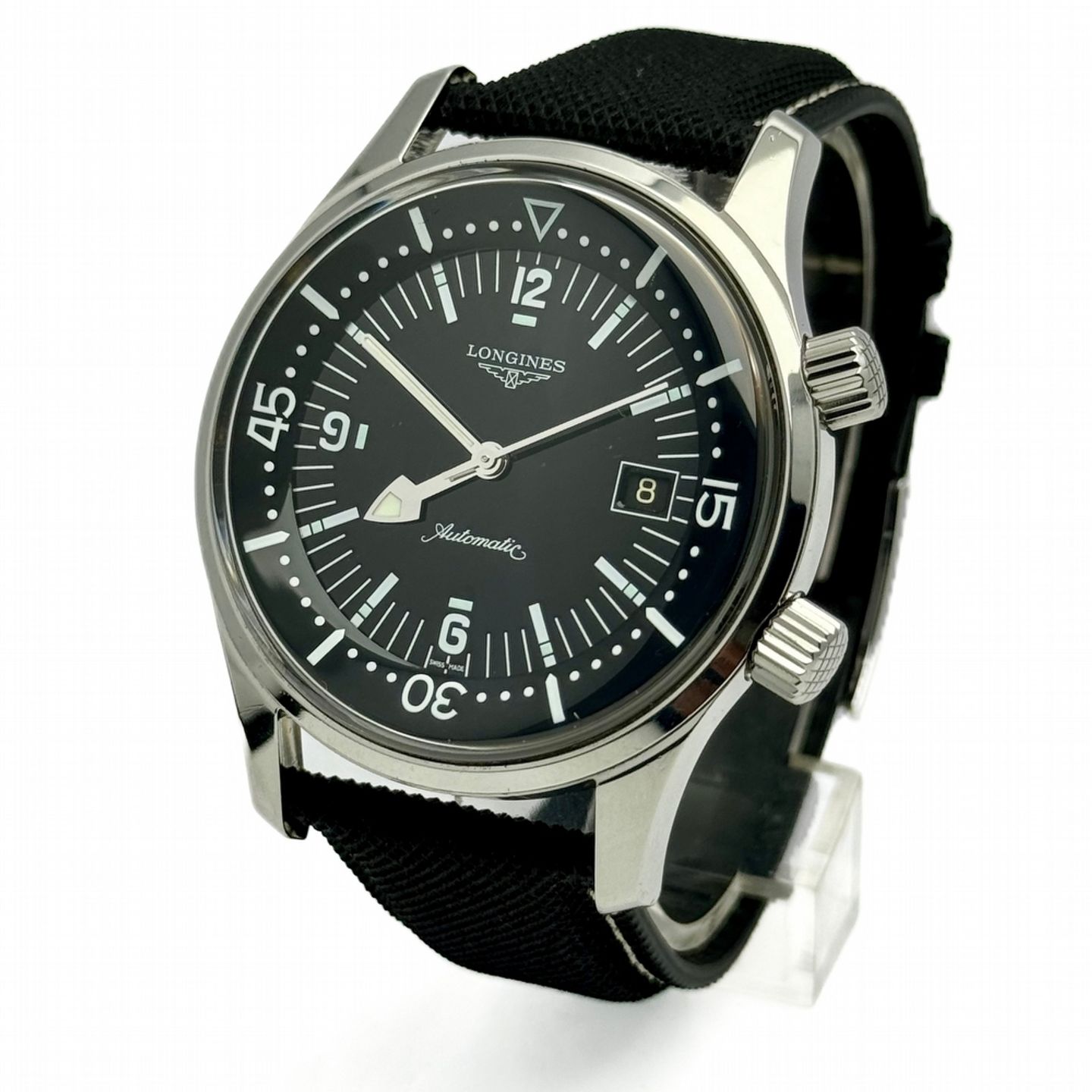 Longines Legend Diver L3.674.4.50.0 (2014) - Zwart wijzerplaat 42mm Staal (1/10)