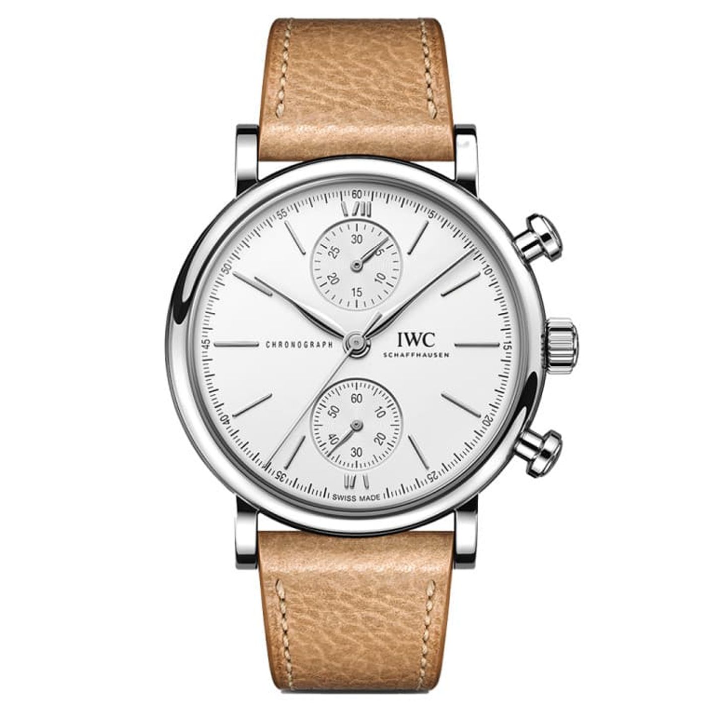 IWC Portofino Chronograph IW391502 (2024) - Wit wijzerplaat 39mm Staal (1/1)